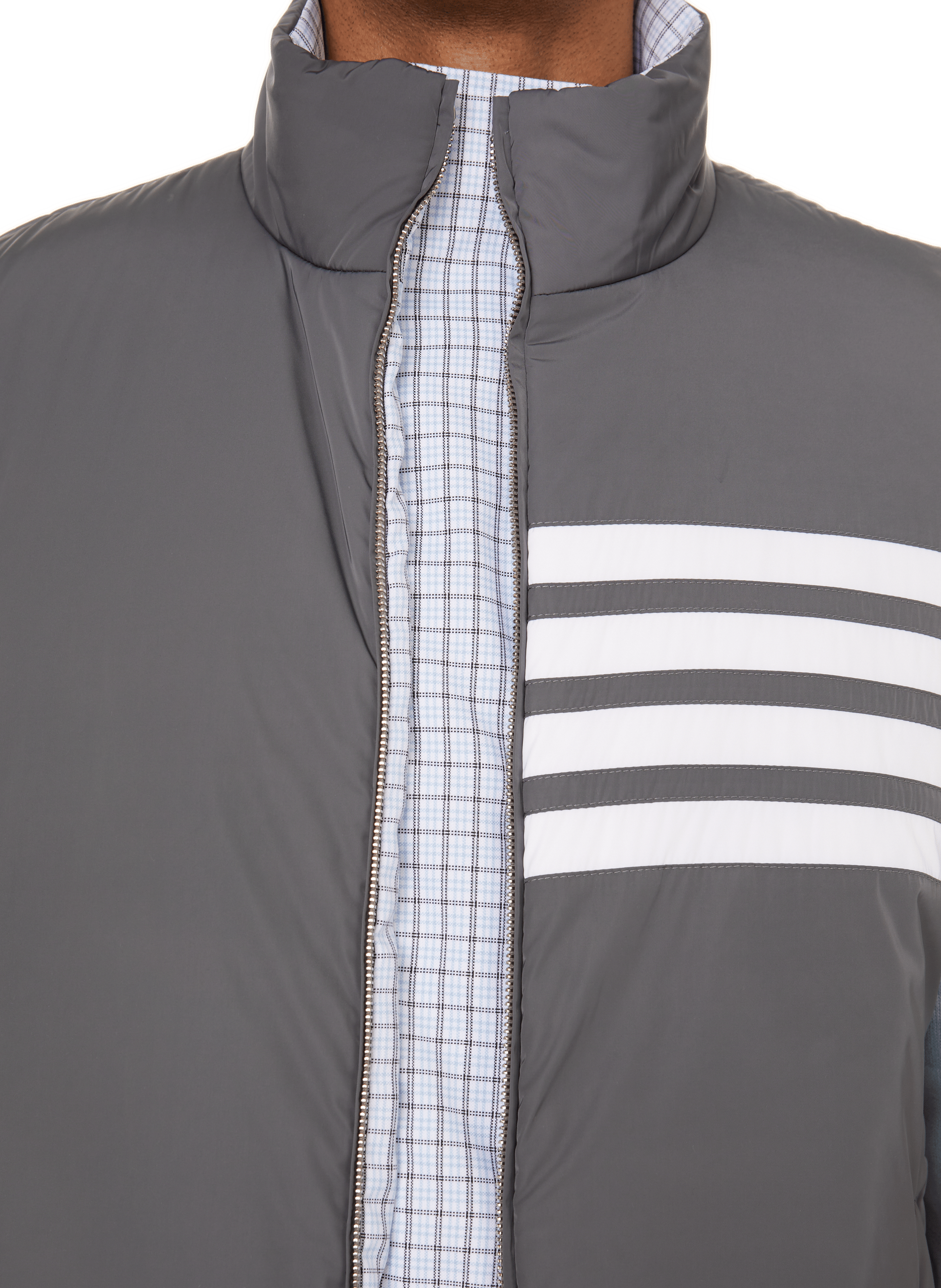 Padded gilet THOM BROWNE Blue