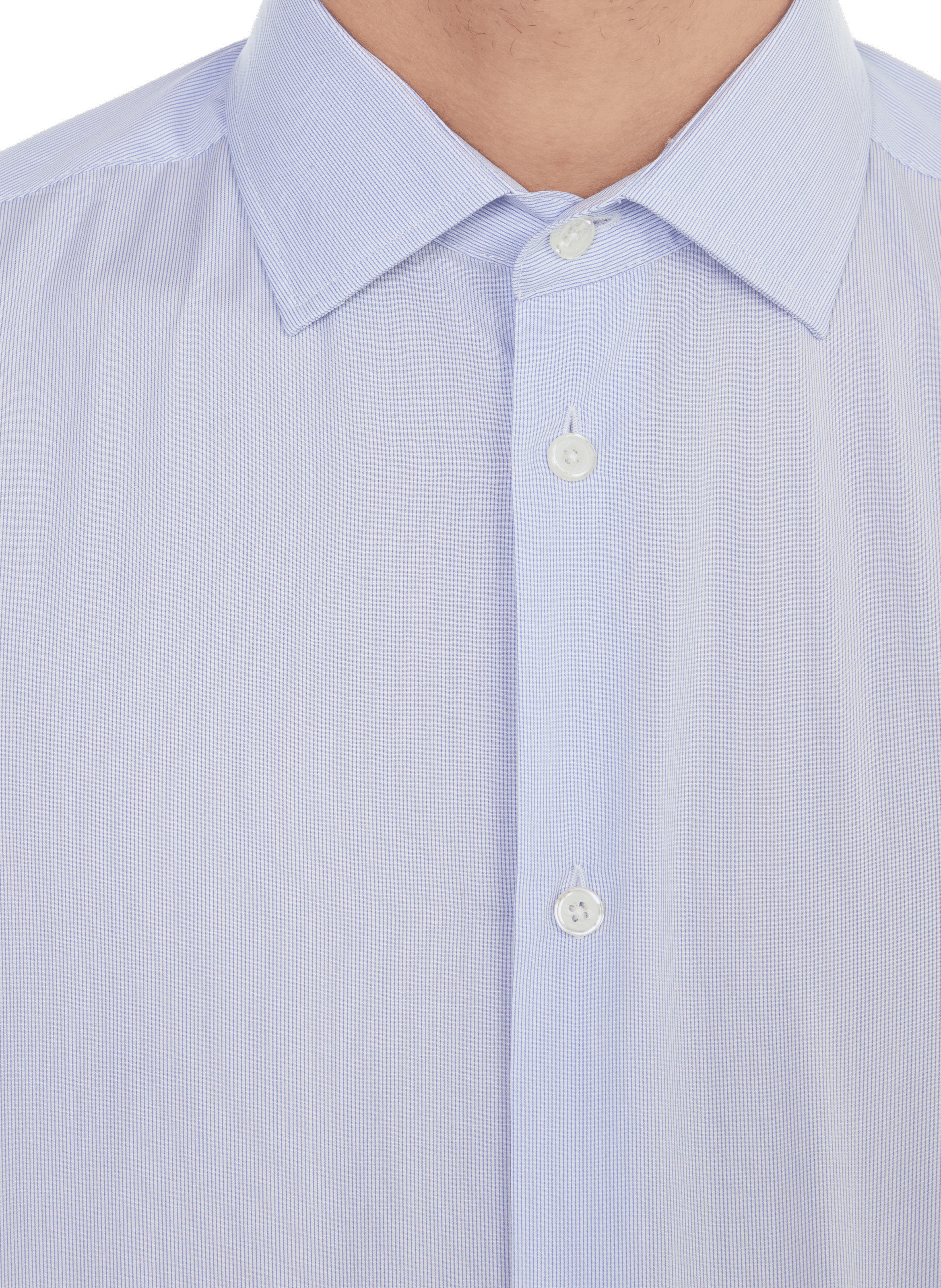 Long-sleeve cotton Shirt  AU PRINTEMPS PARIS Blue