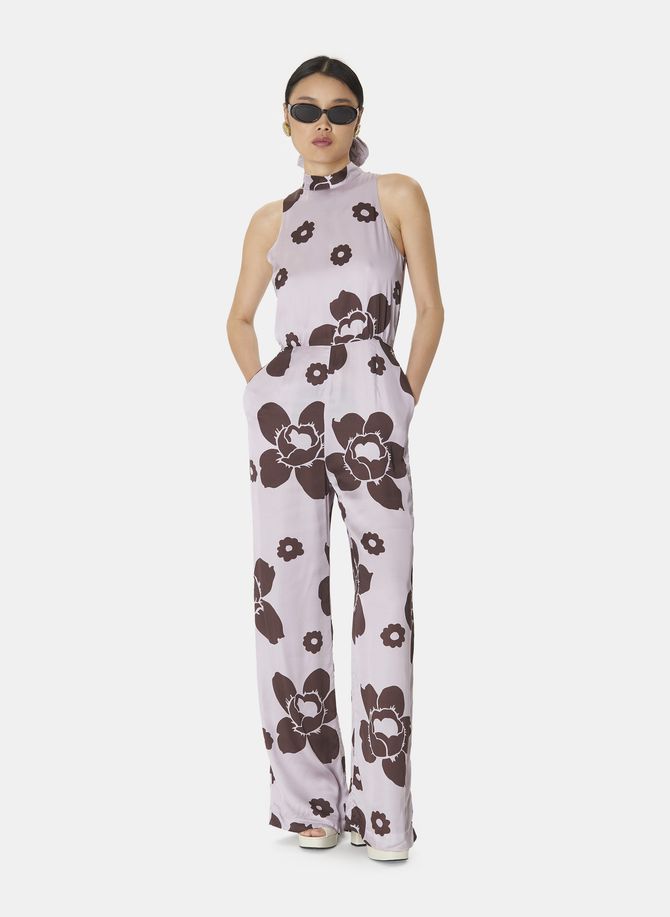 Combinaison pantalon imprimée floral  manches longues  - cecile TARA JARMON