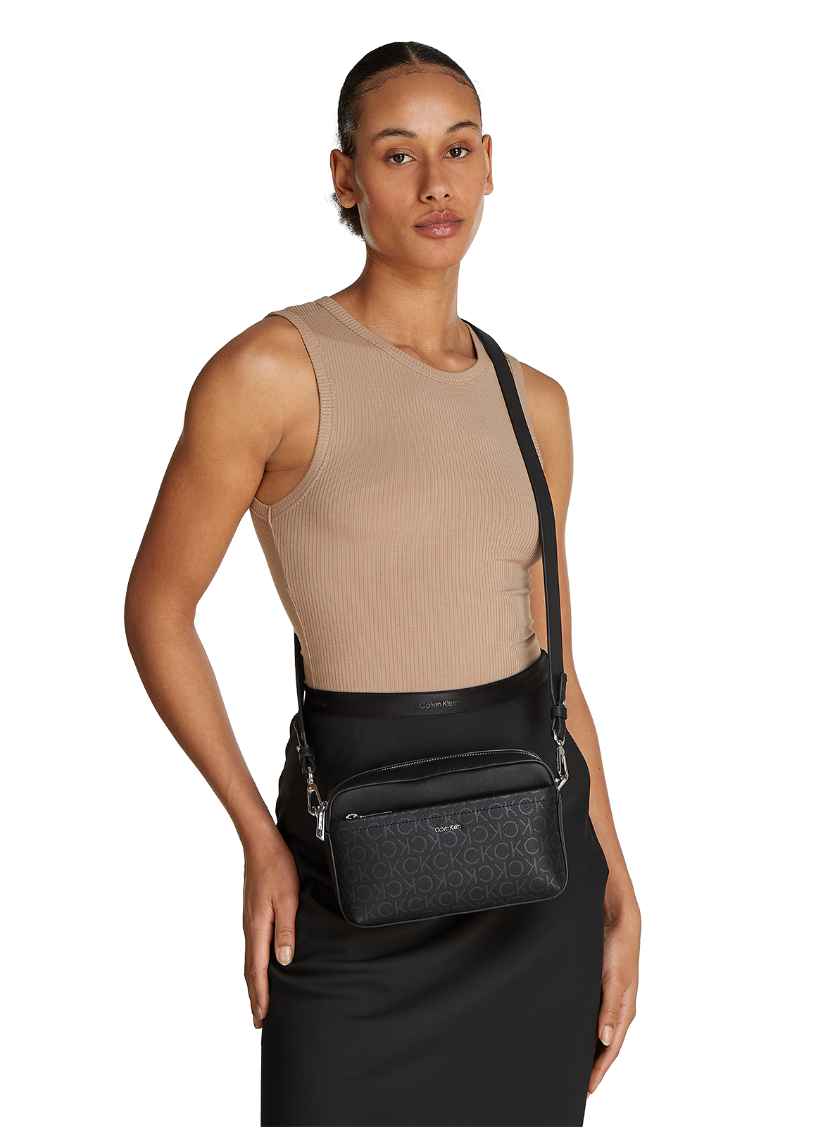 Sac à bandoulière à logo  CALVIN KLEIN Noir