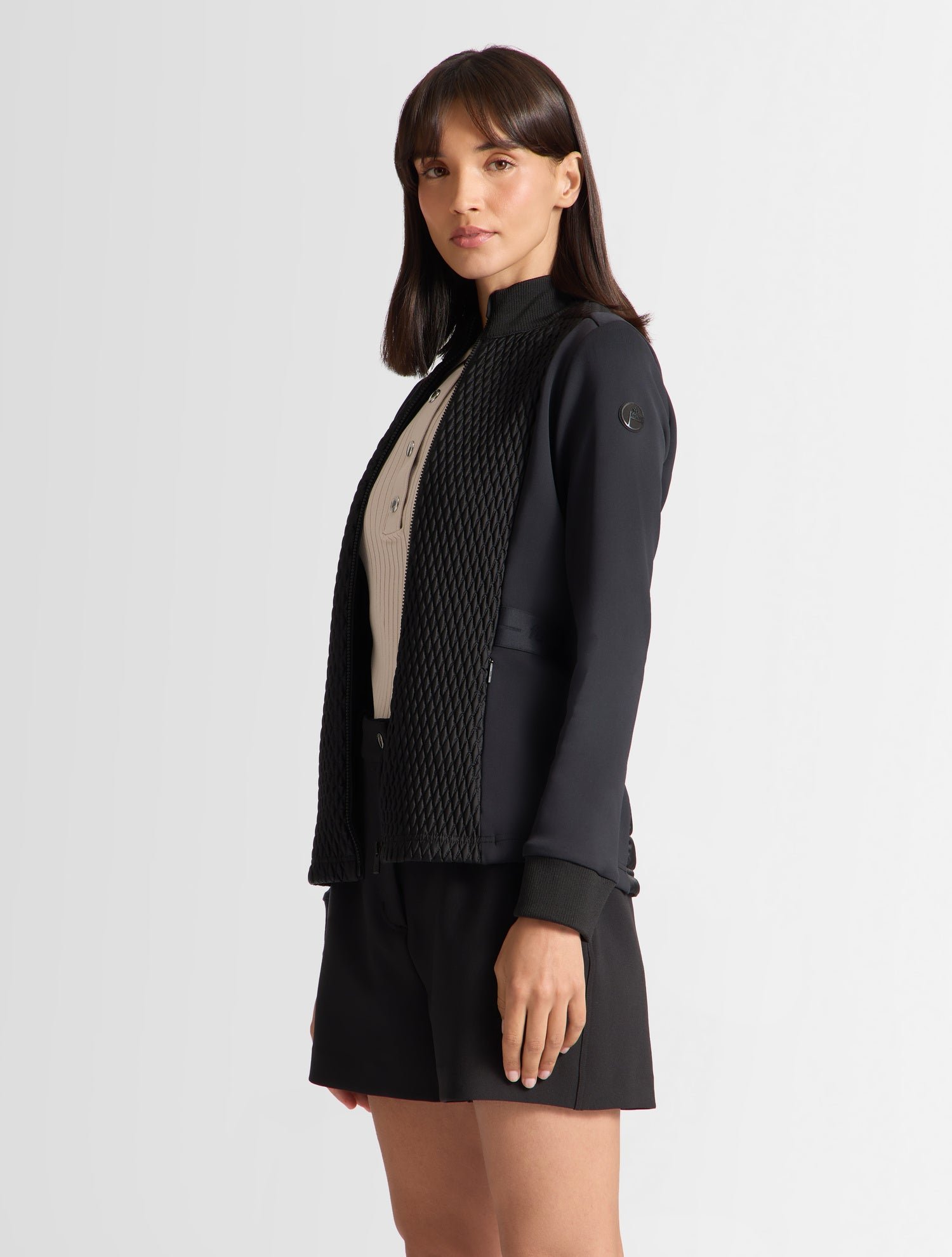 Veste meryl col montant coupe ajustée FUSALP Noir