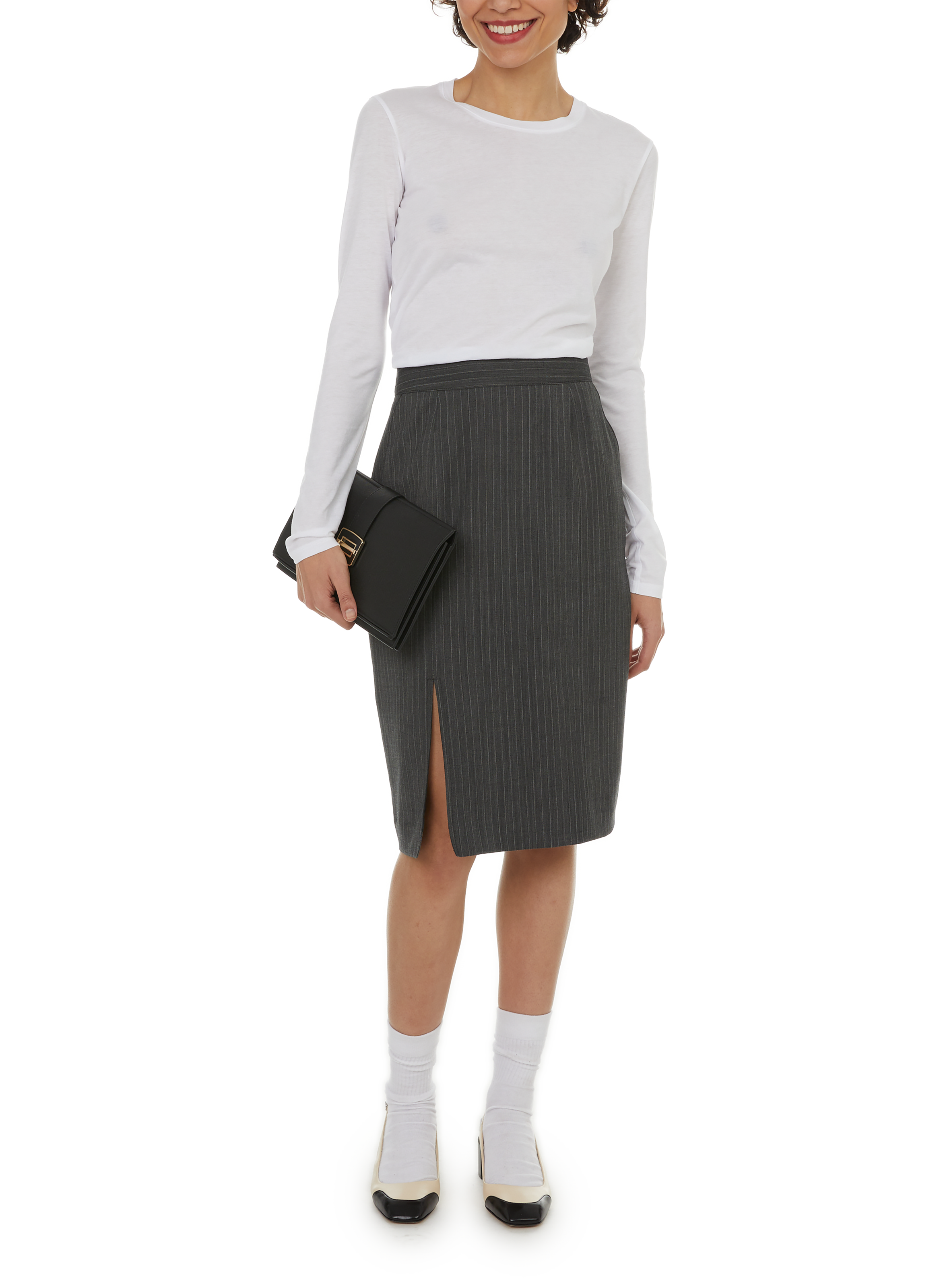 Pochette en cuir  Noir