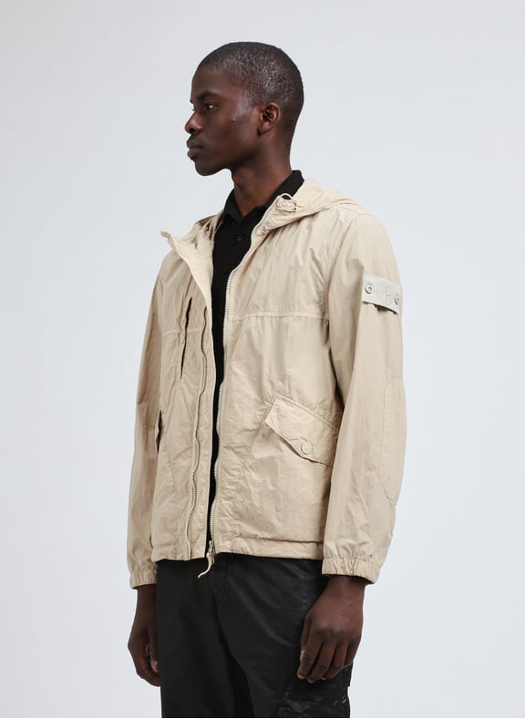 Veste à capuche droite Beige by STONE ISLAND STONE ISLAND Veste à capuche droite Beige