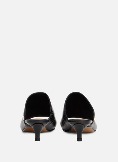 Mules kitten heels en cuir TOMMY HILFIGER Mules kitten heels en cuir TOMMY HILFIGER