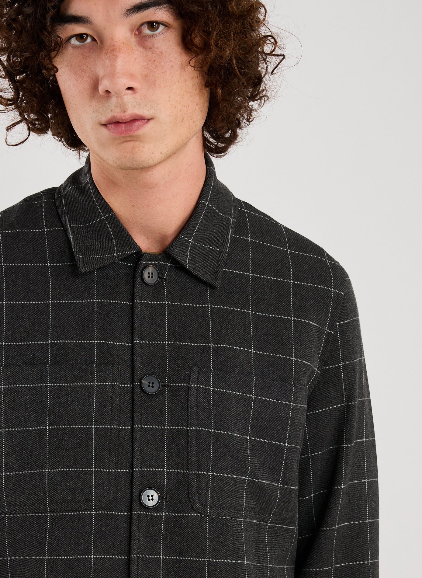 Veste légère à carreaux LES DEUX Gris