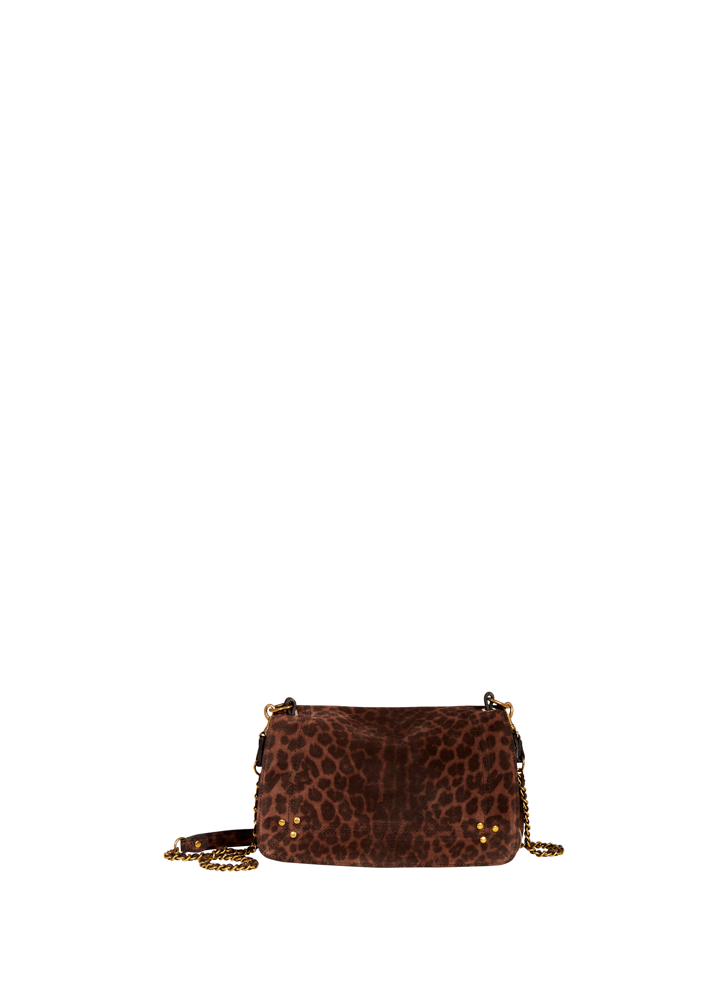 JÉRÔME DREYFUSS Sac bandoulière imprimé en cuir de veau et chèvre Multicolore