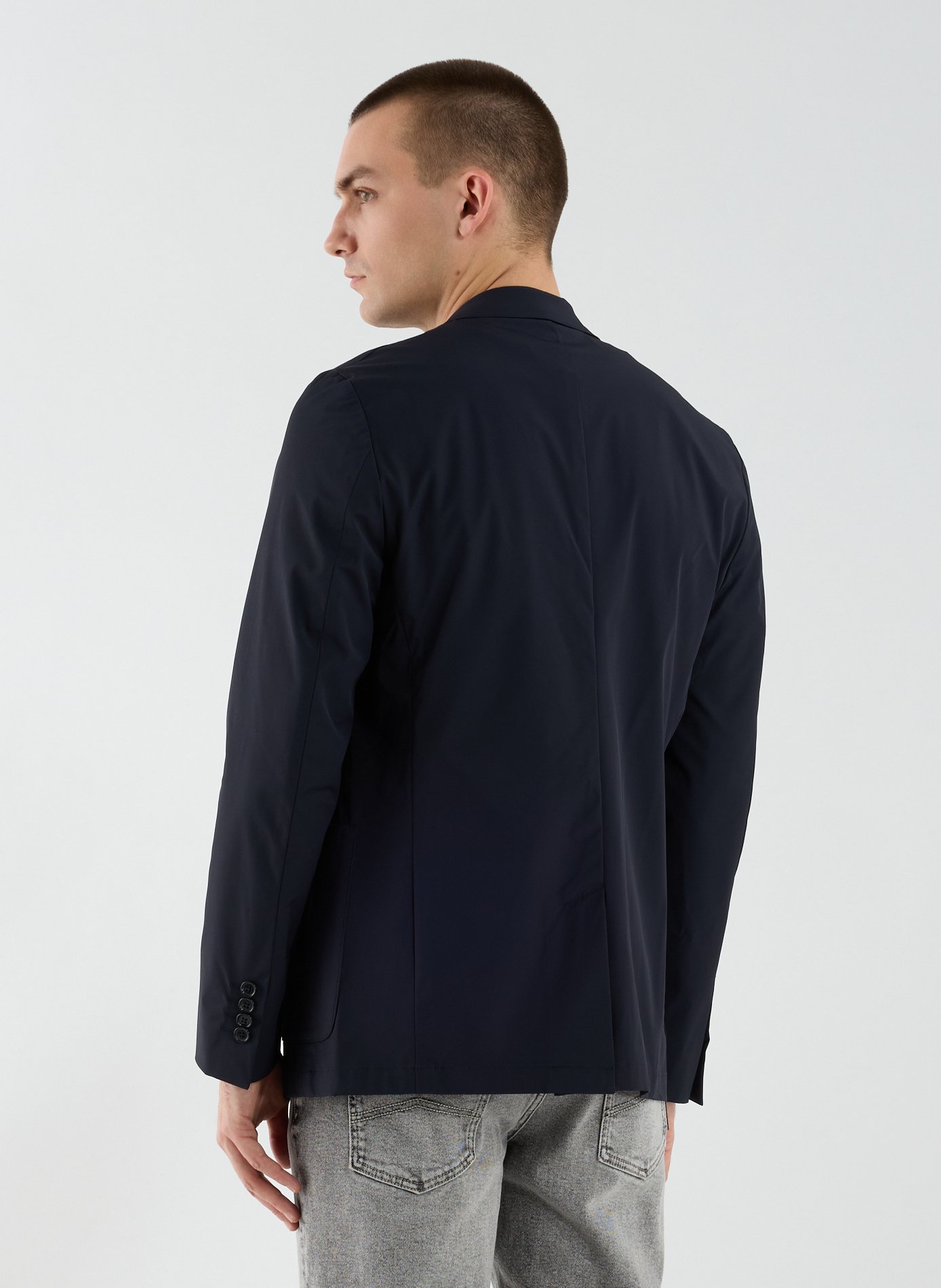 Blazer Hylon uni  AU PRINTEMPS PARIS Bleu