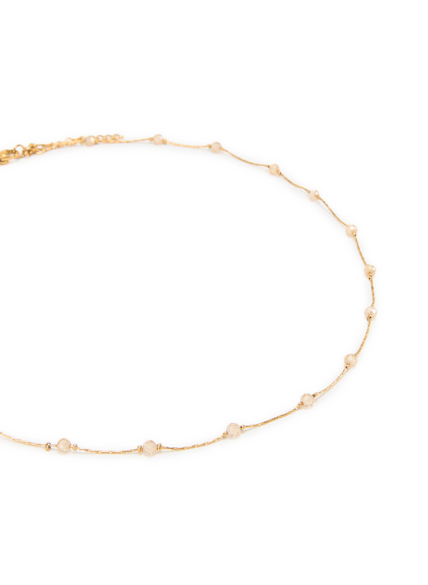 Necklace with glass beads AU PRINTEMPS PARIS Beige