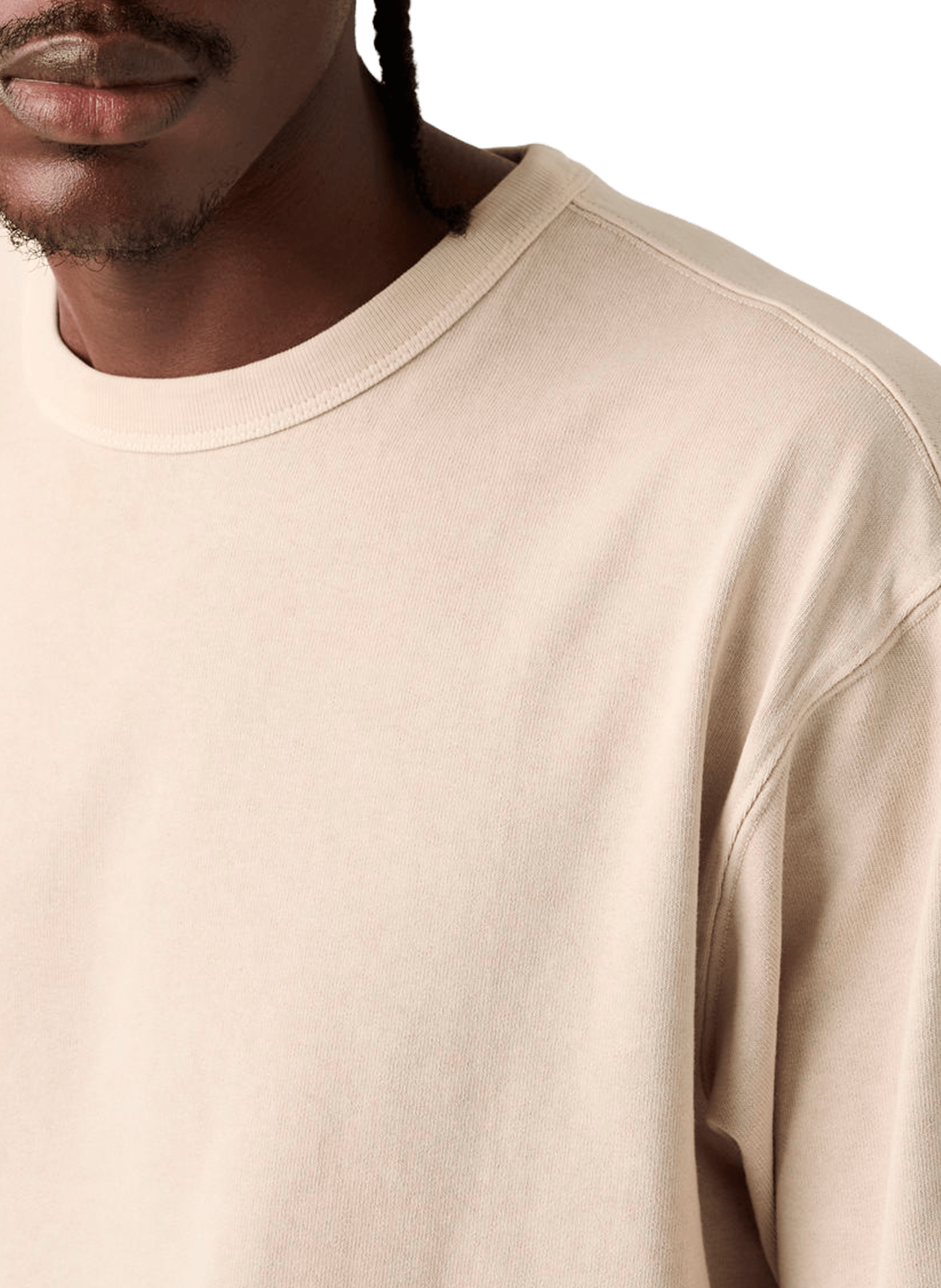 Straight short-sleeved cotton T-shirt LEVI'S Beige