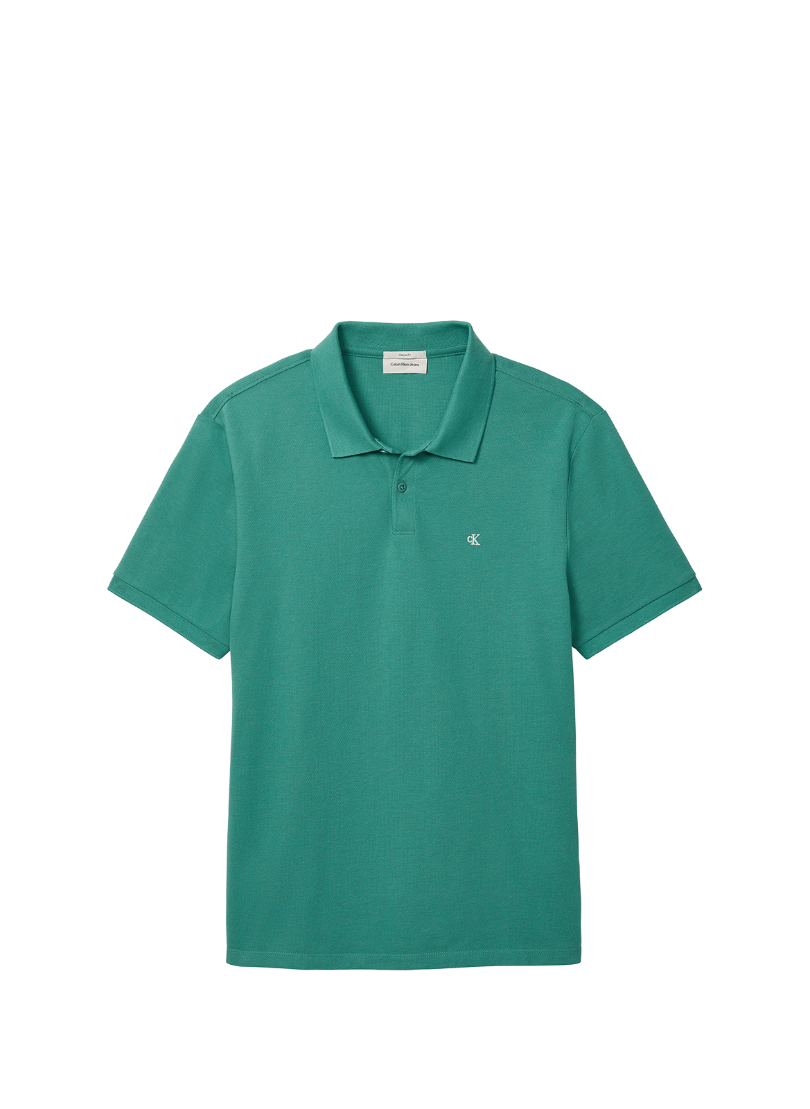 Short sleeve cotton polo shirt CALVIN KLEIN Green