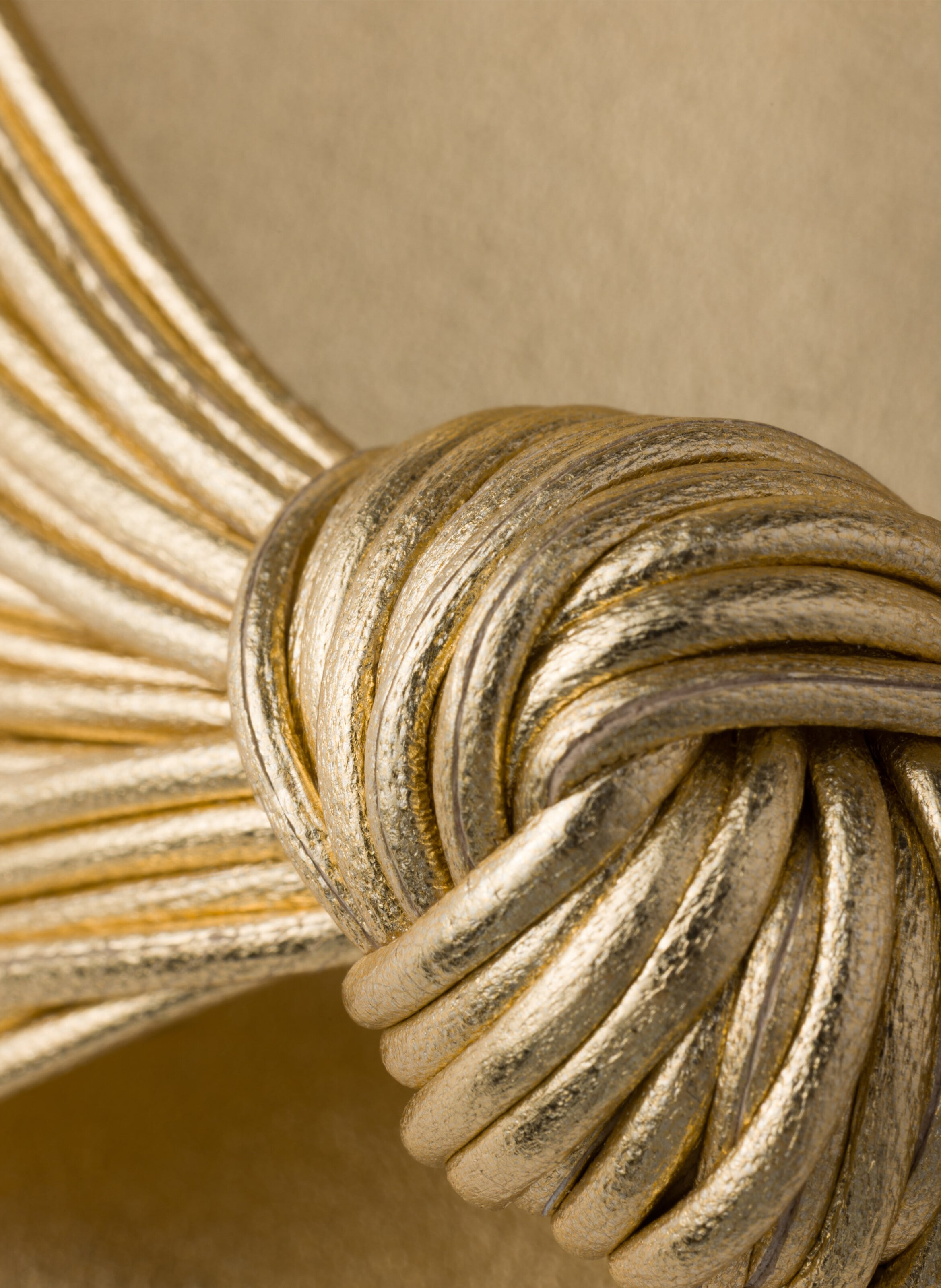 Sandales en cuir nappa mordoré PRADA Argent