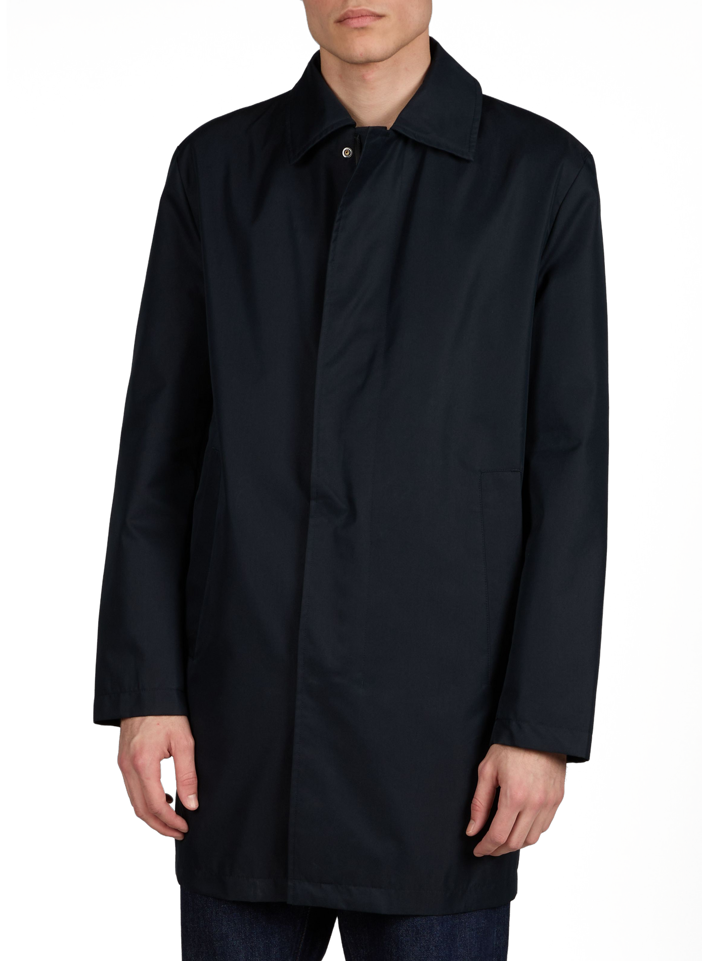 Imperméable col classique en coton mélangé STRELLSON Bleu