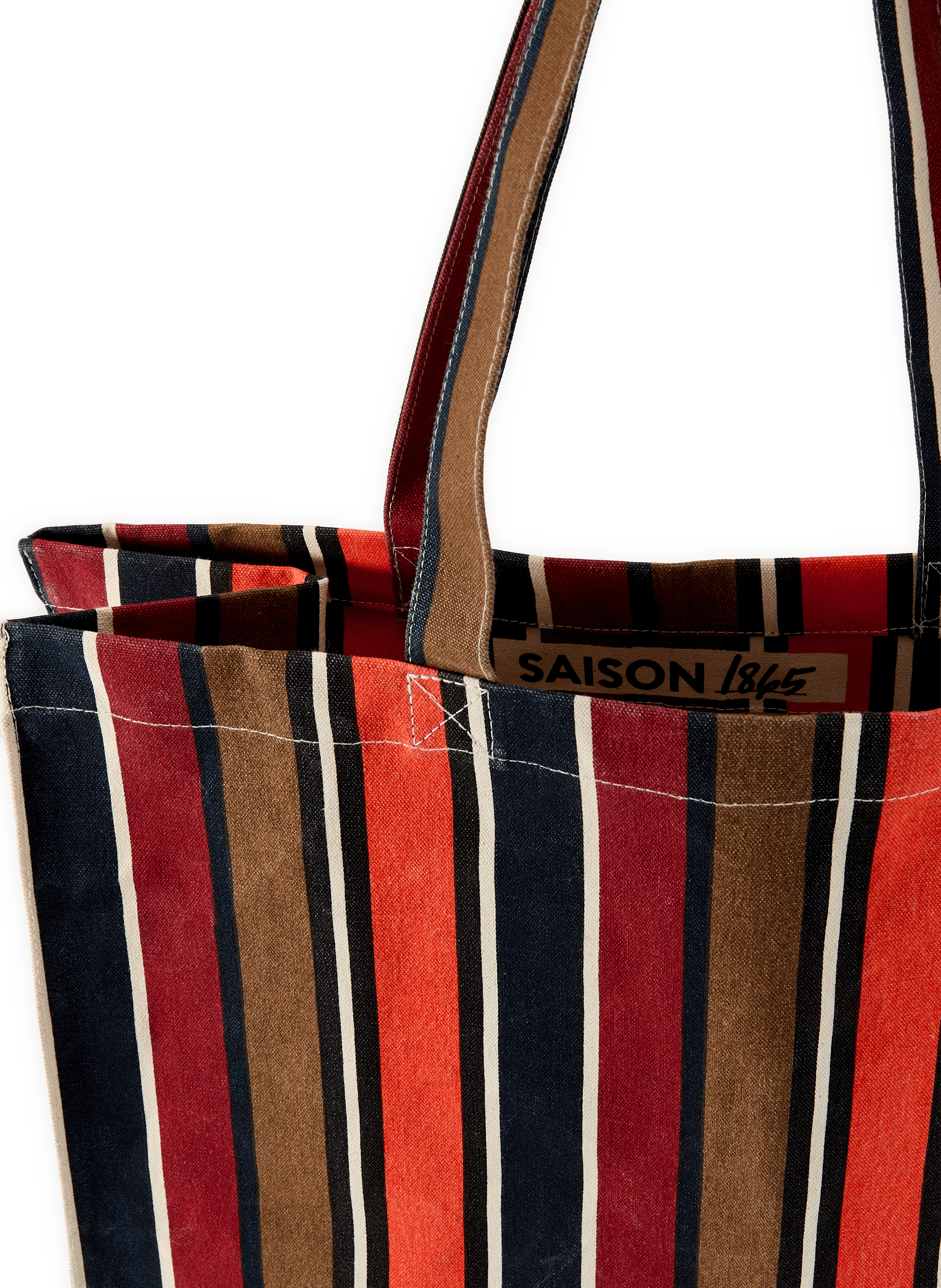 Sac cabas à rayures en coton SAISON 1865 Multicolore