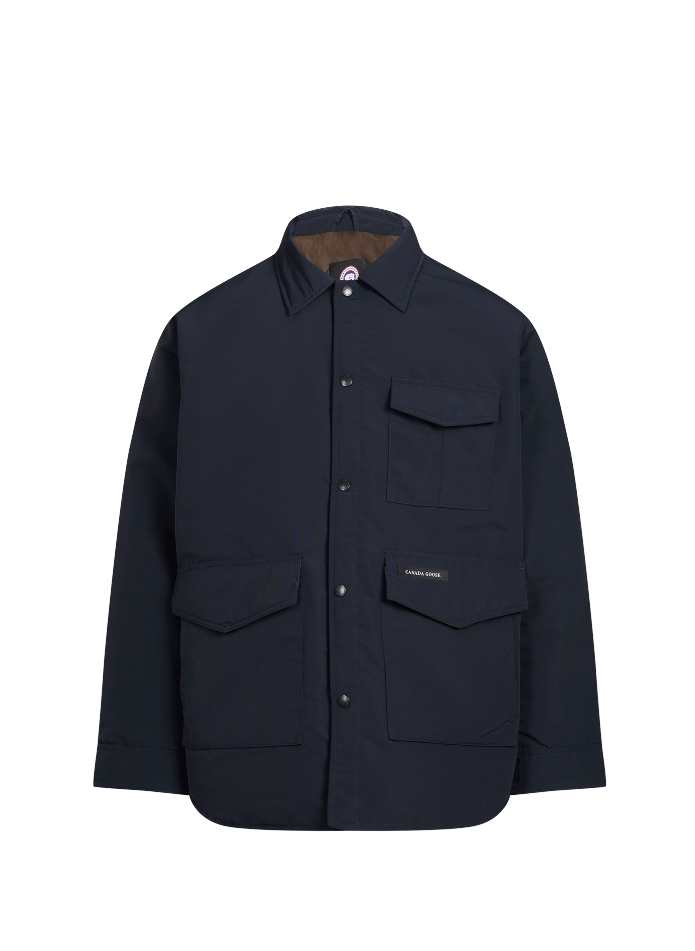 Veste oversize col classique en coton mélangé CANADA GOOSE Bleu