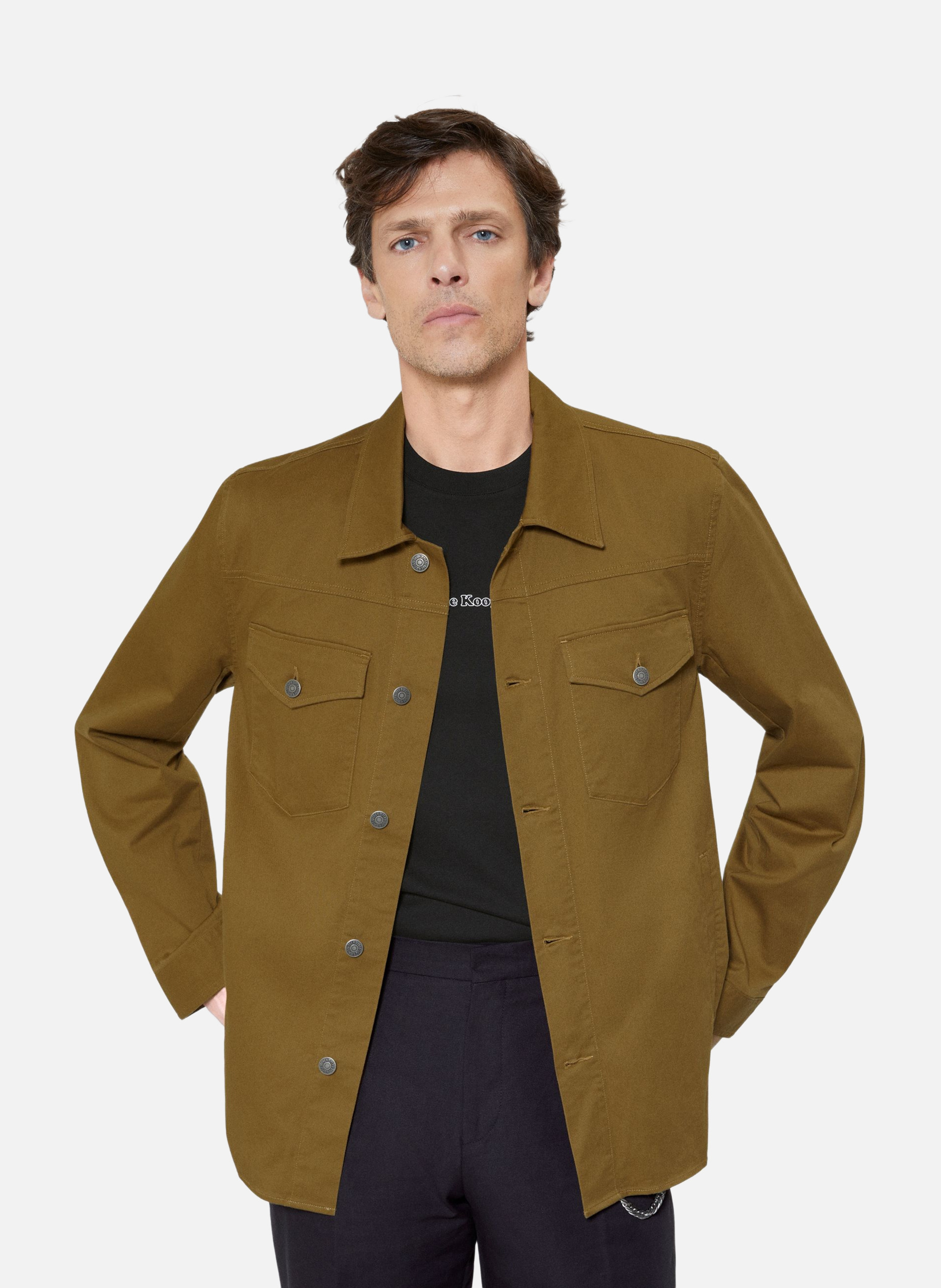 Surchemise à poches plaquées THE KOOPLES Marron