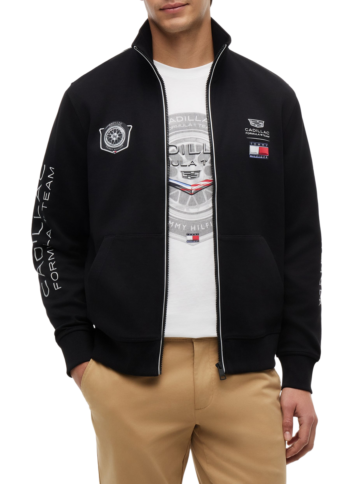 Veste Cadillac F1 Team à logo en coton mélangé TOMMY HILFIGER Black