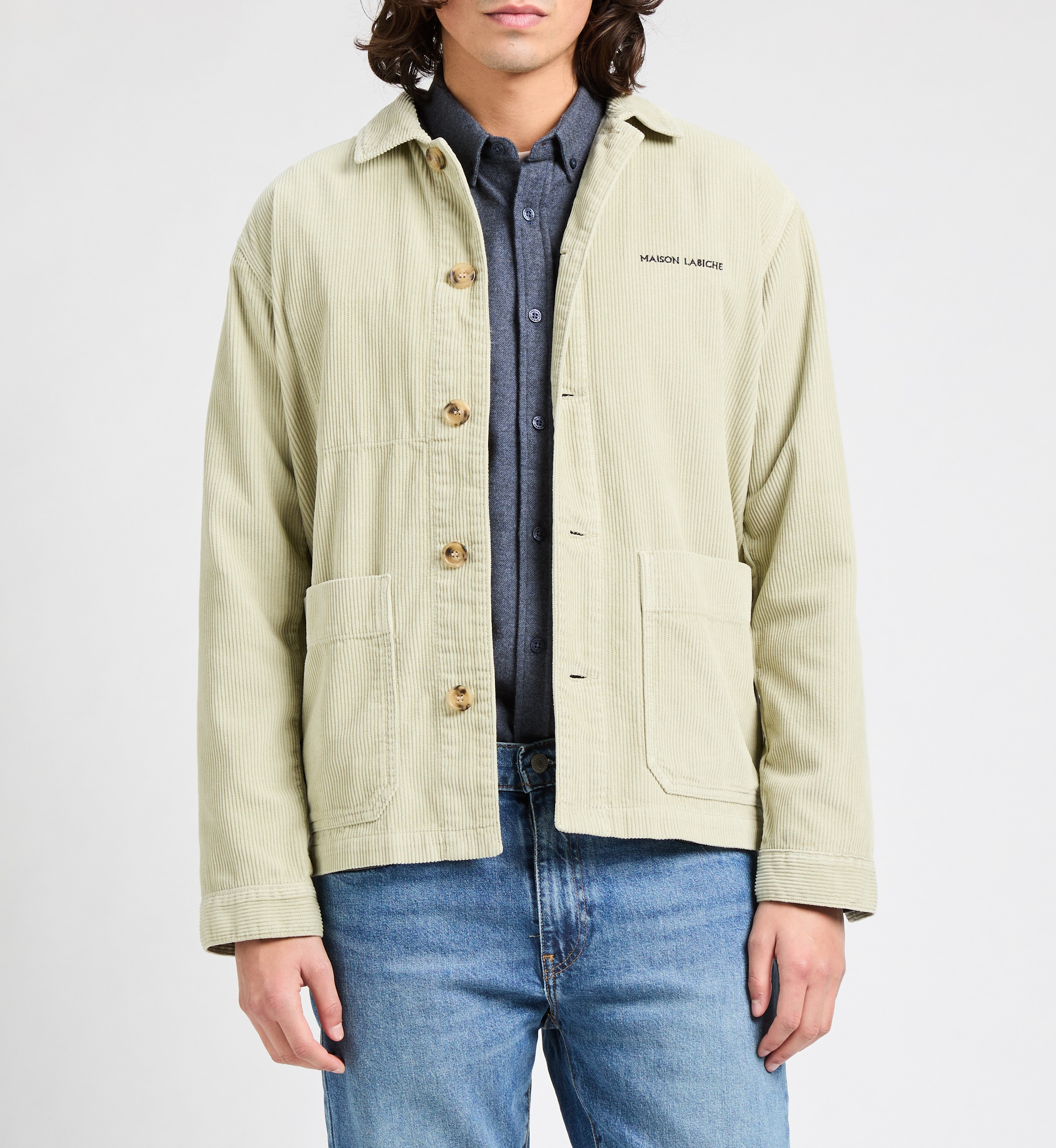 Veste en velours côtelé Sébasto MAISON LABICHE Gris