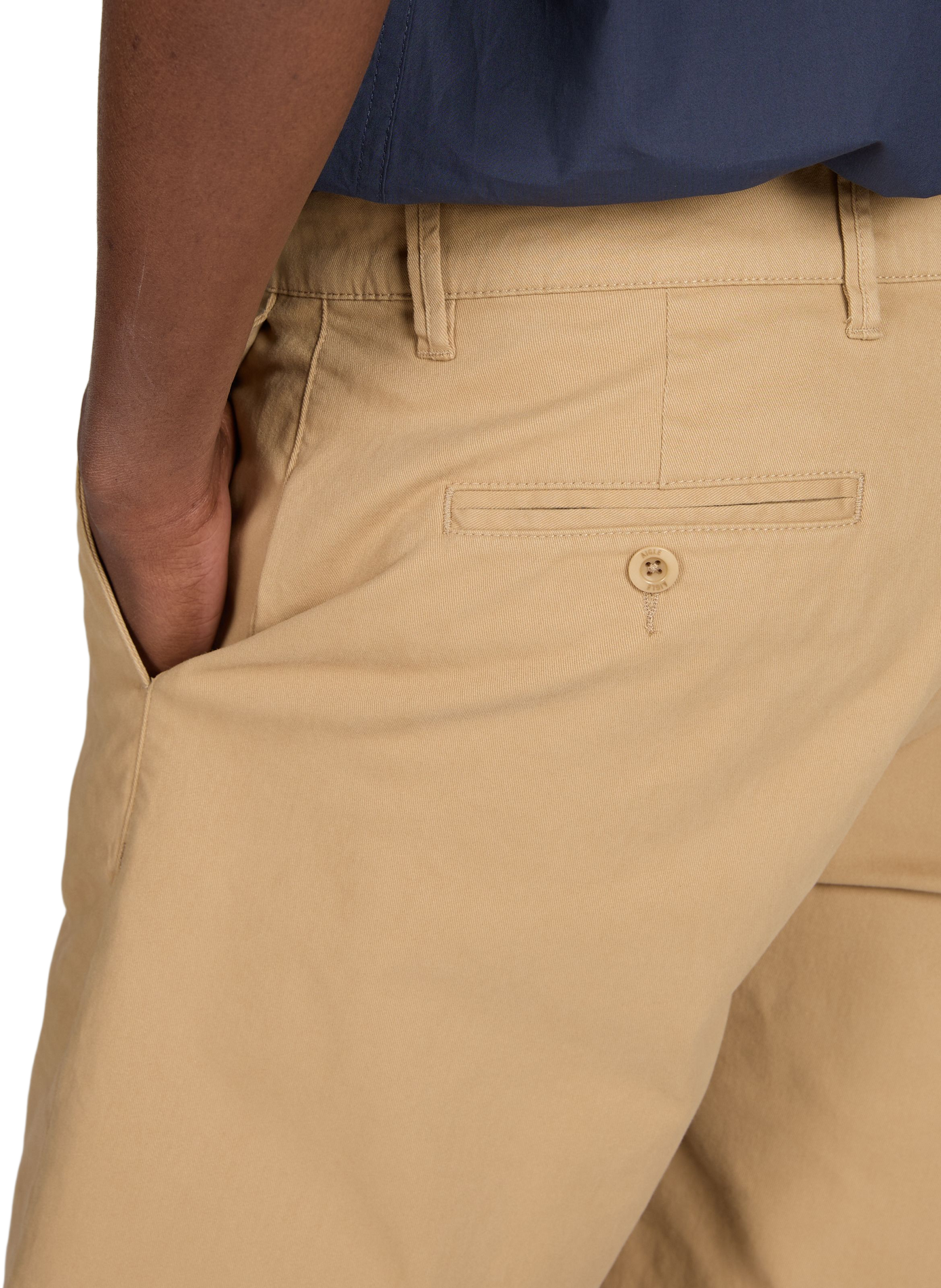 Cotton-blend chino-style shorts AIGLE Beige
