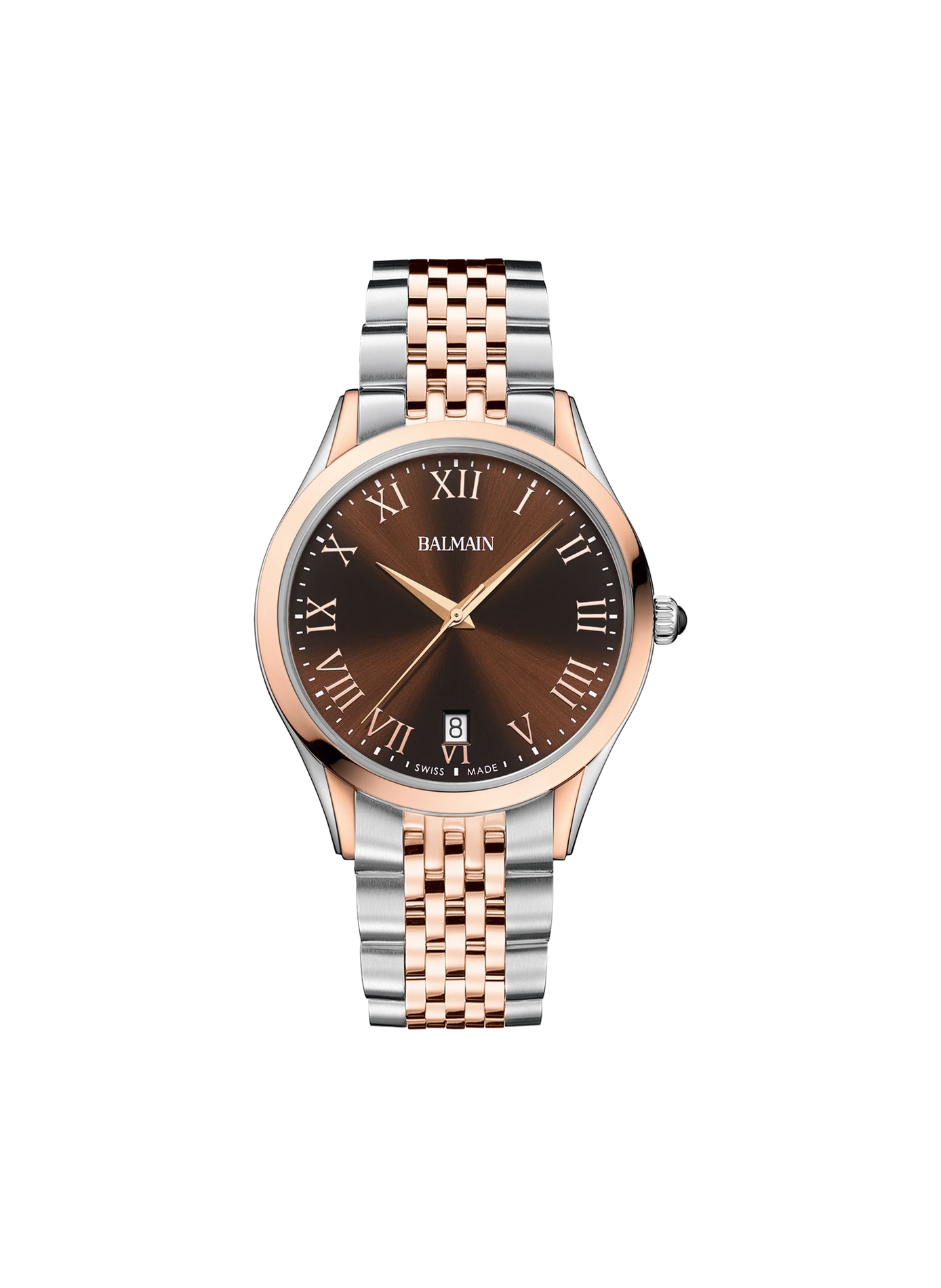 Montre quartz Classic R en acier inoxydable BALMAIN WATCHES Marron