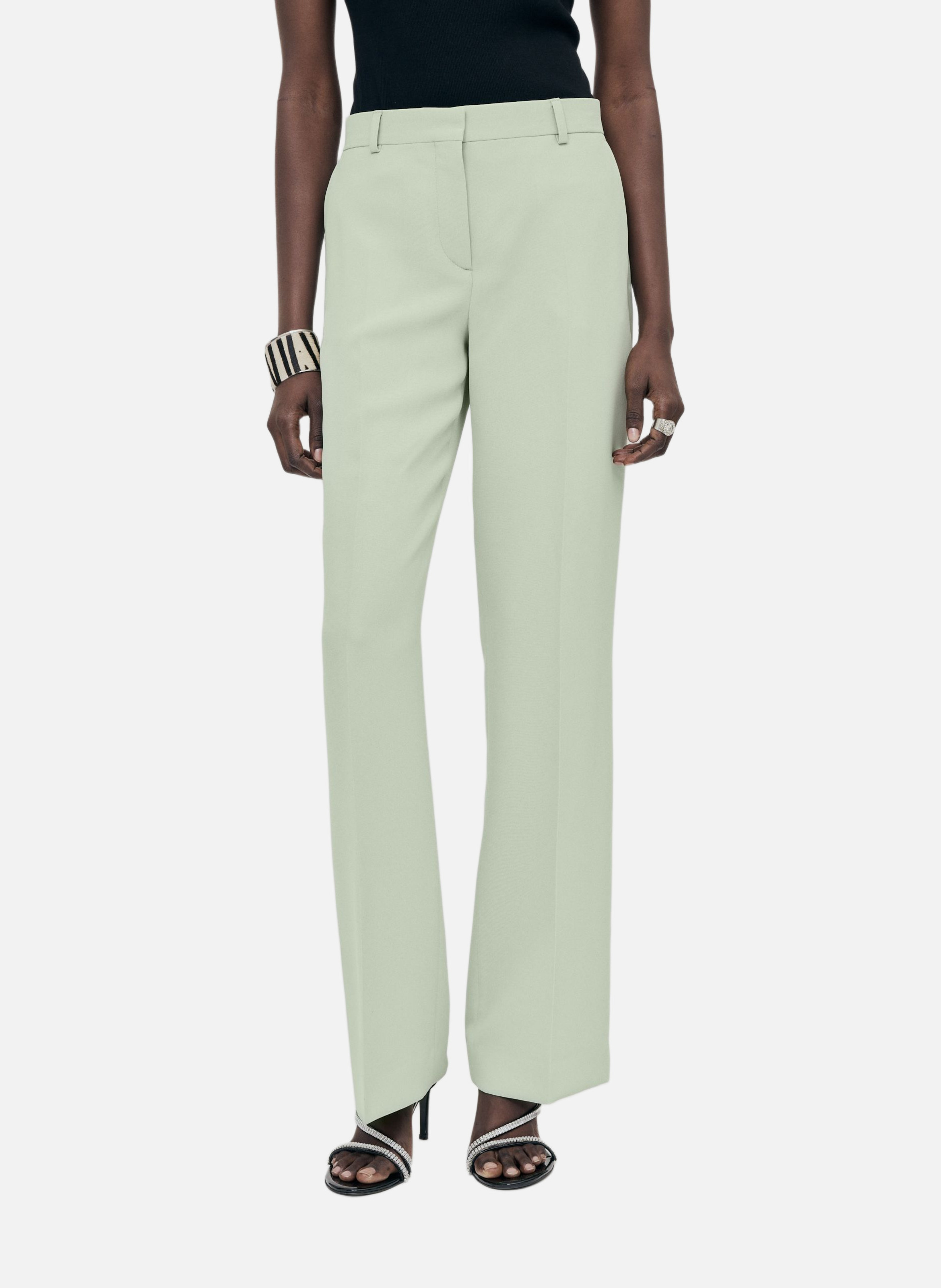 Pantalon de tailleur droit THE KOOPLES Vert