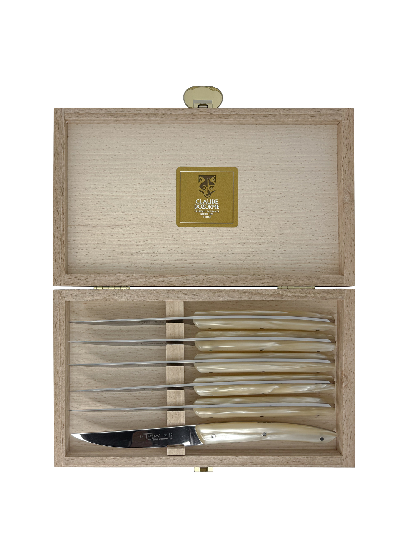 Le Thiers 6-Piece Knife Set DOZORME White