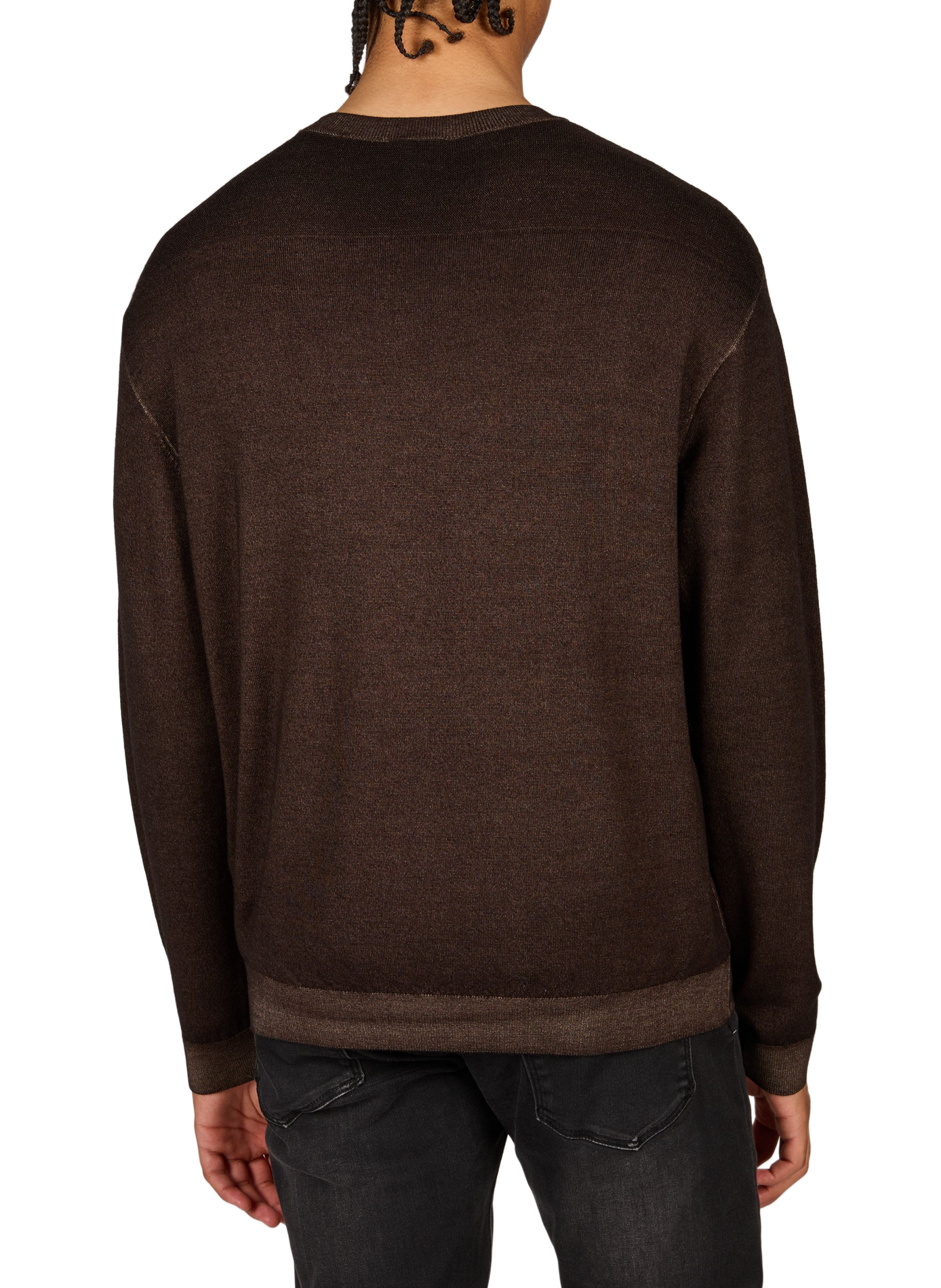 Sweatshirt in virgin wool EMPORIO ARMANI Brown
