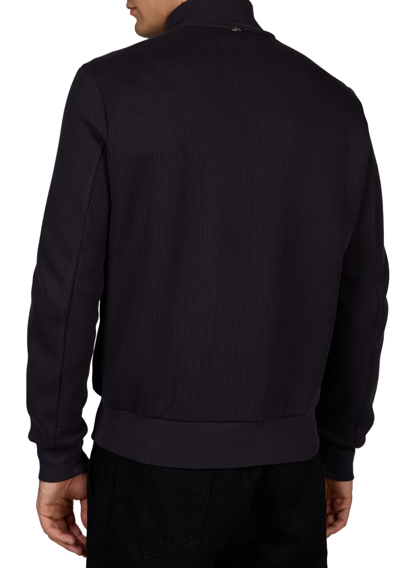 Buttoned high-neck jacket HERNO Blue
