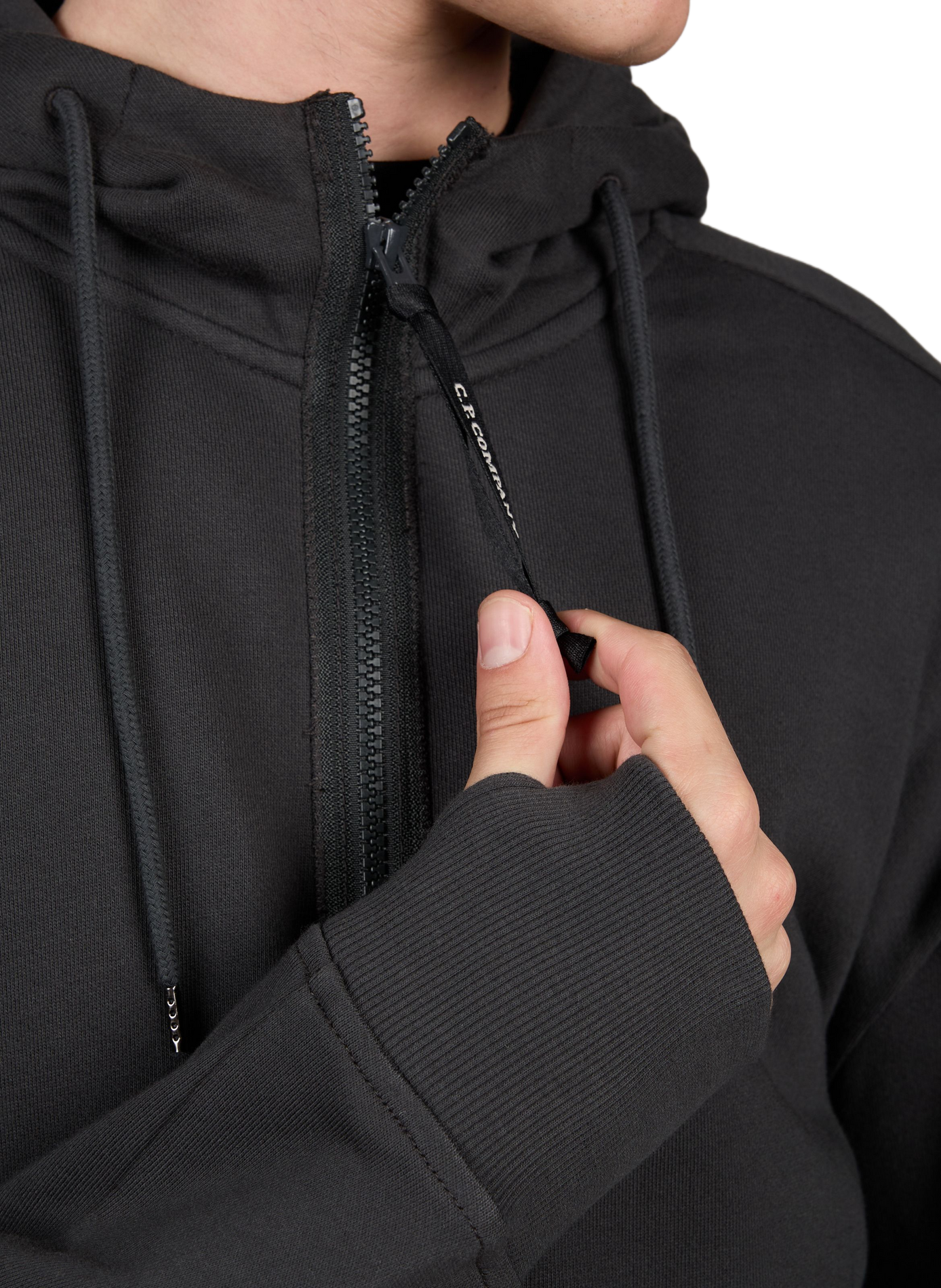 Kapuzenpullover aus Baumwolle mit integrierter Brille CP COMPANY Grau