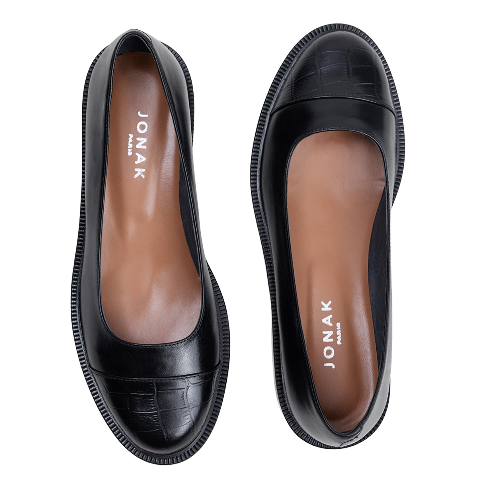Ballerines en cuir doum JONAK Noir