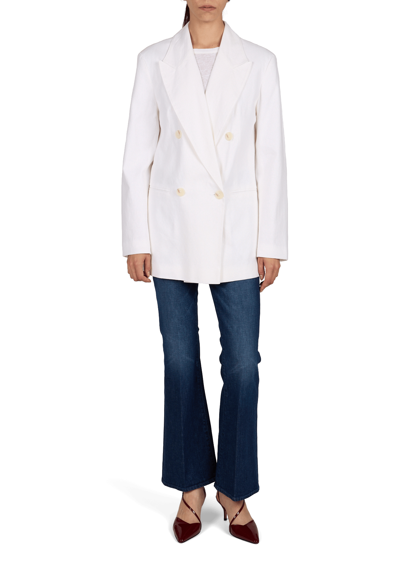 Blazer Tsgulla aus Leinenmischung TOPSHOP Beige