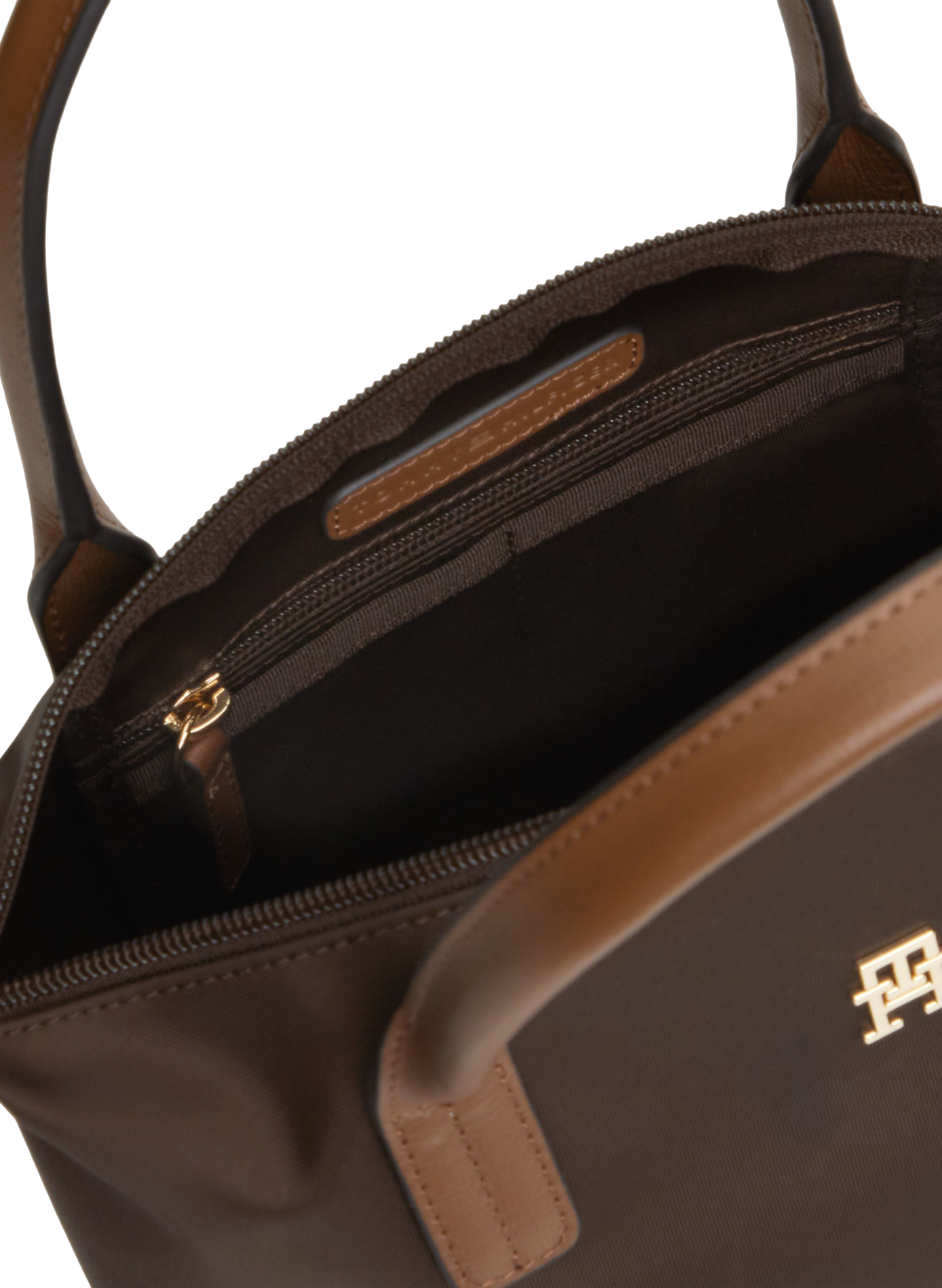 Sac à main en toile de nylon | Marron TOMMY HILFIGER Femme