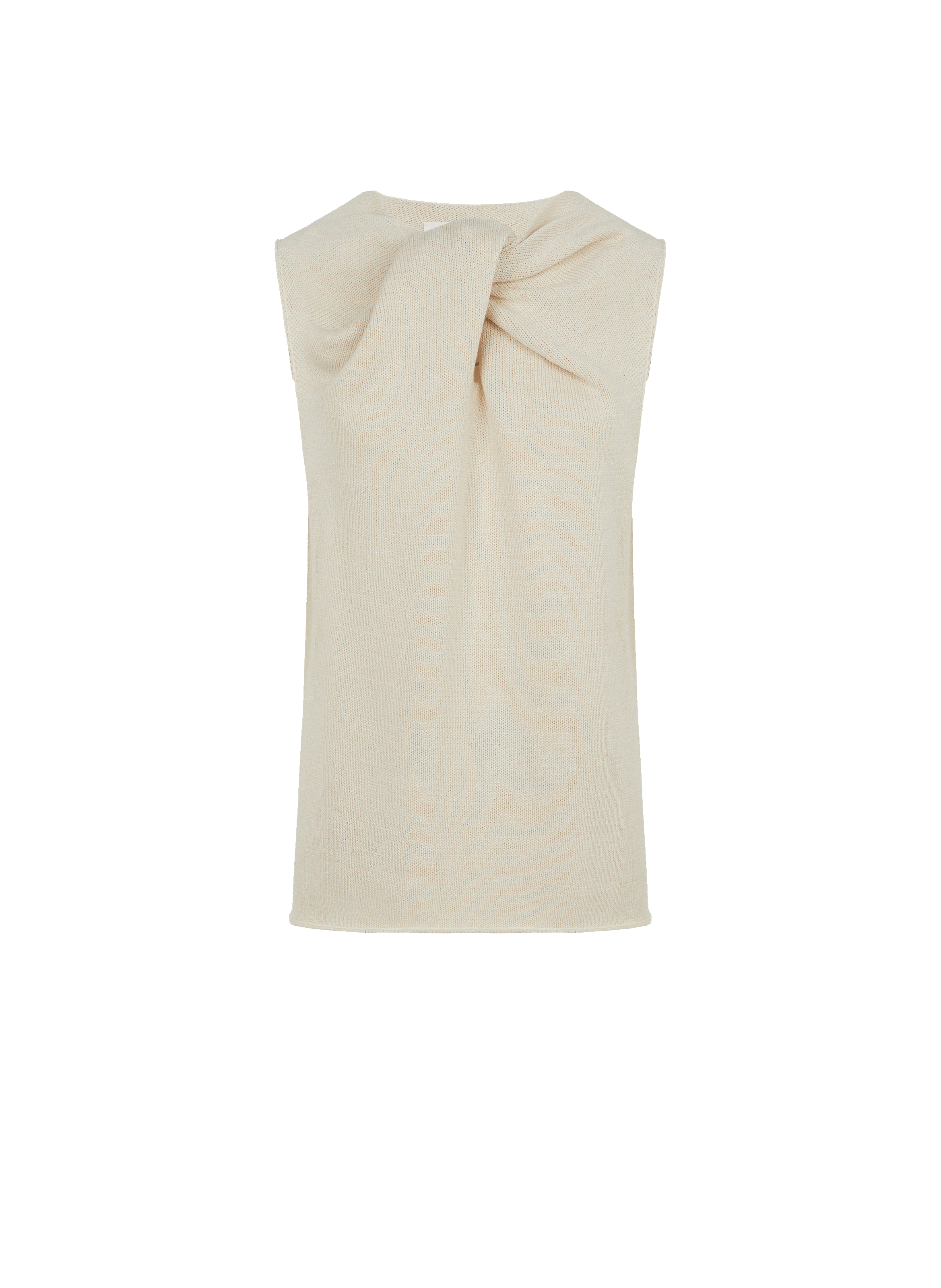 Top sans manches en coton et papier mélangés