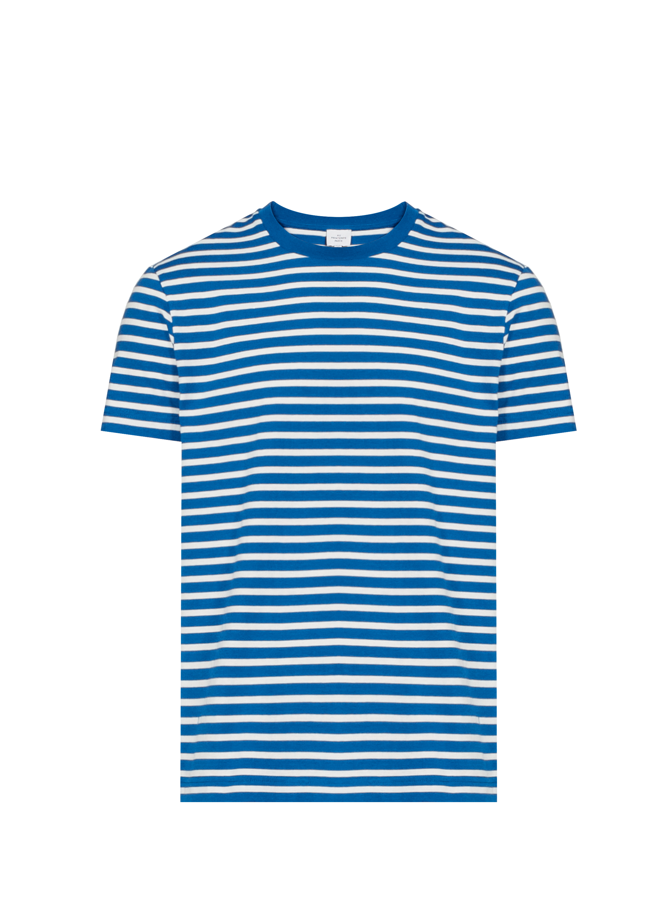 T-shirt à rayures AU PRINTEMPS PARIS Bleu