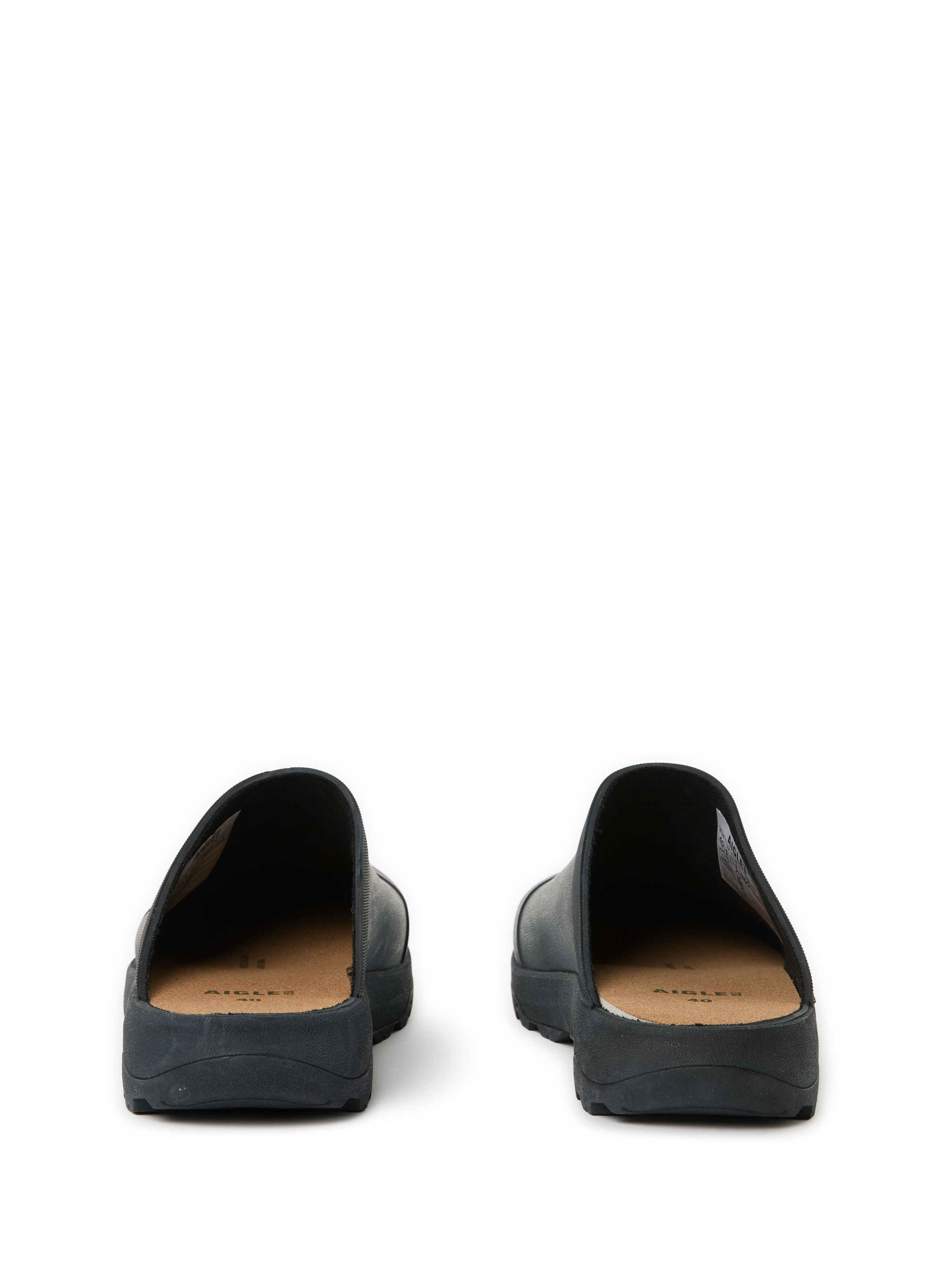 Mules crantées  AIGLE Noir