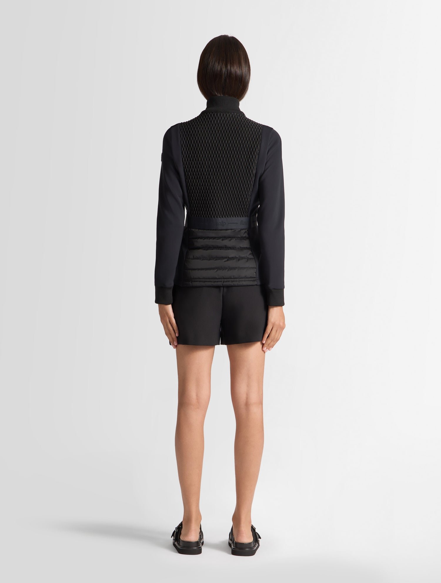 Veste meryl col montant coupe ajustée FUSALP Noir