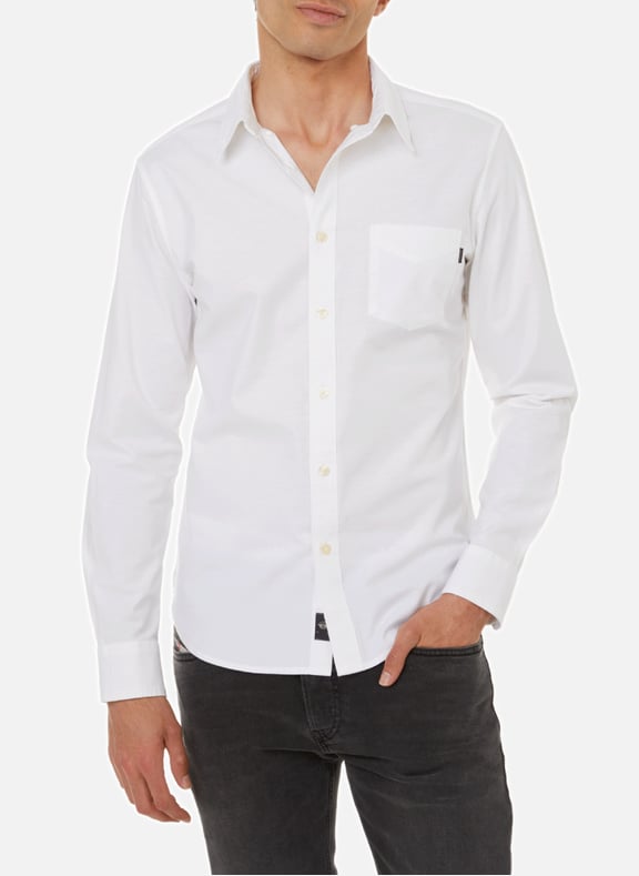Slim-fit cotton shirt White by DOCKERS DOCKERS Slim-fit cotton shirt White