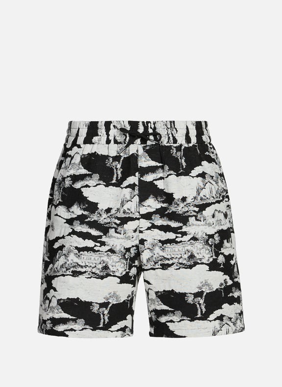 Patterned shorts Black by LES DEUX LES DEUX Patterned shorts Black