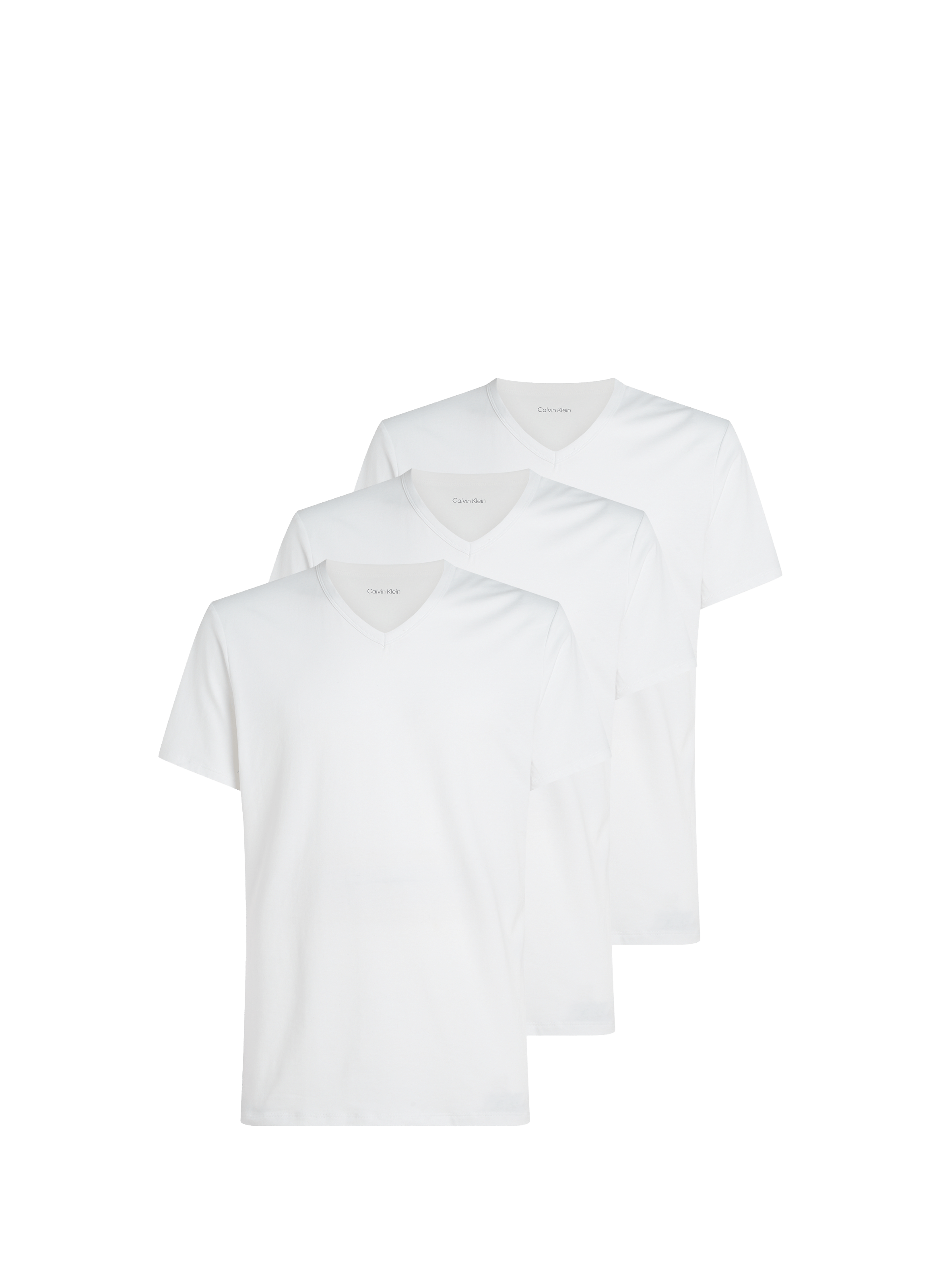 Set of 3 V-neck indoor t-shirts CALVIN KLEIN White