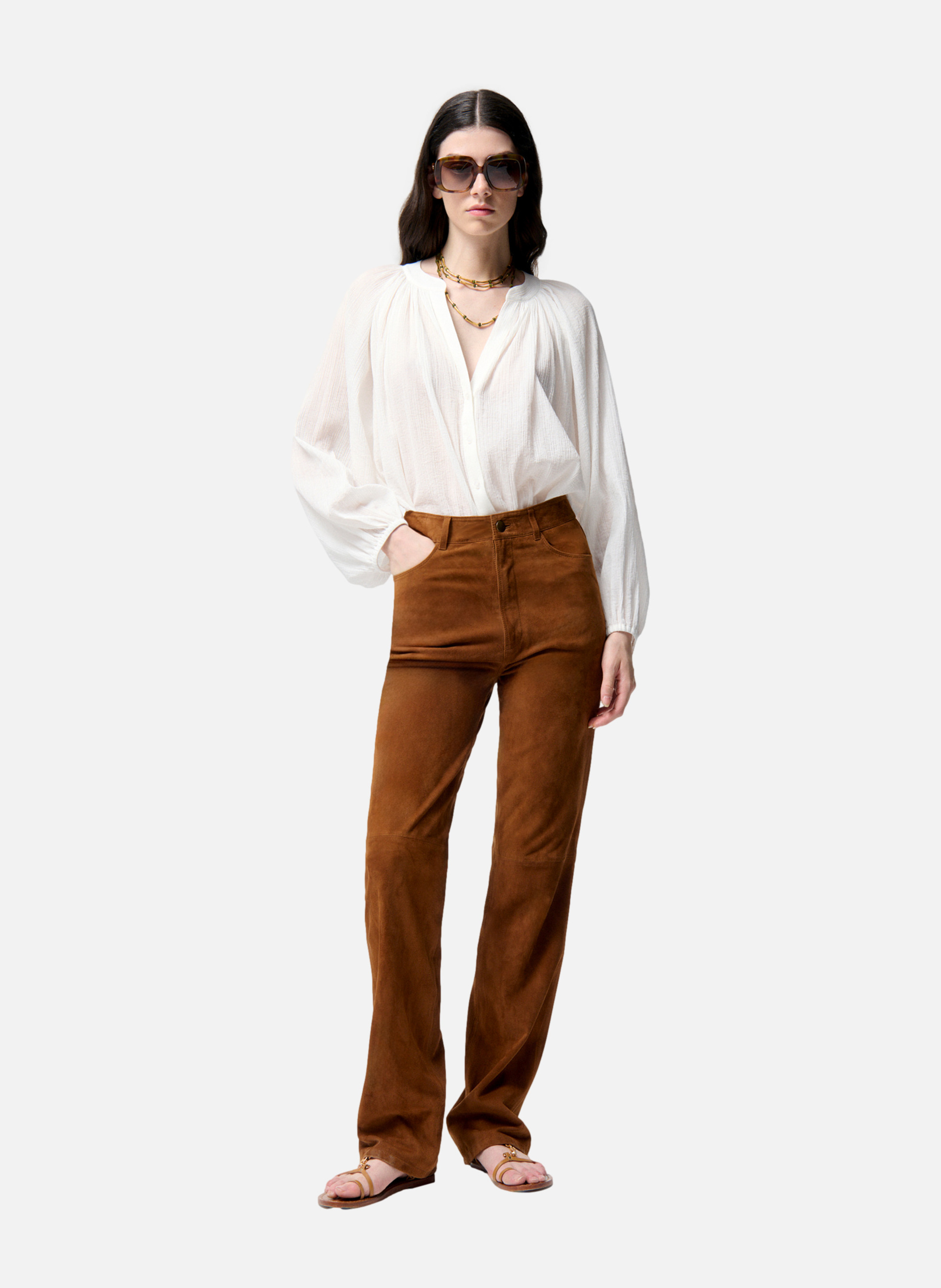 Pantalon Belita VANESSA BRUNO Marron