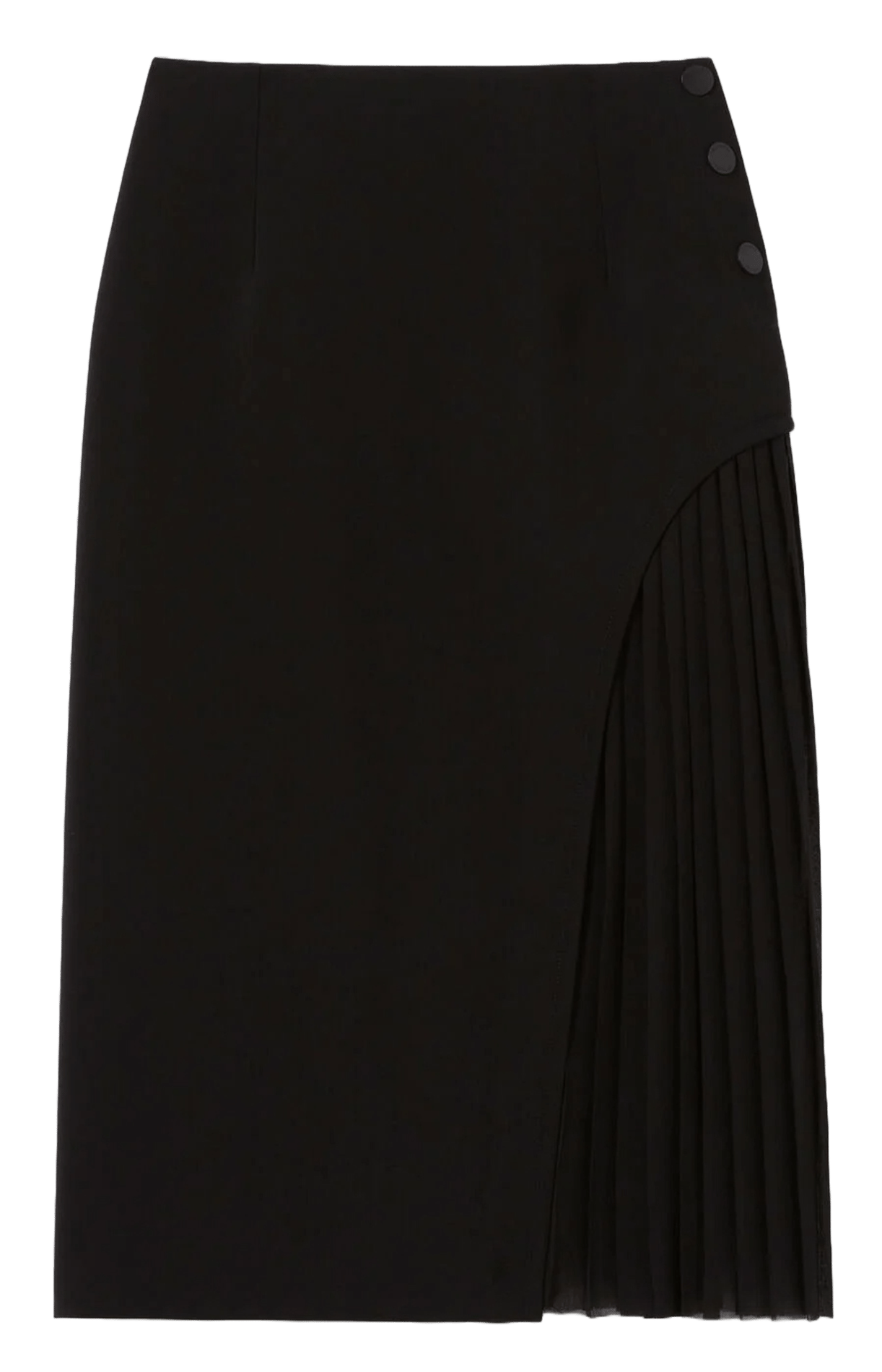 Jupe midi plissée simona CLAUDIE PIERLOT Noir