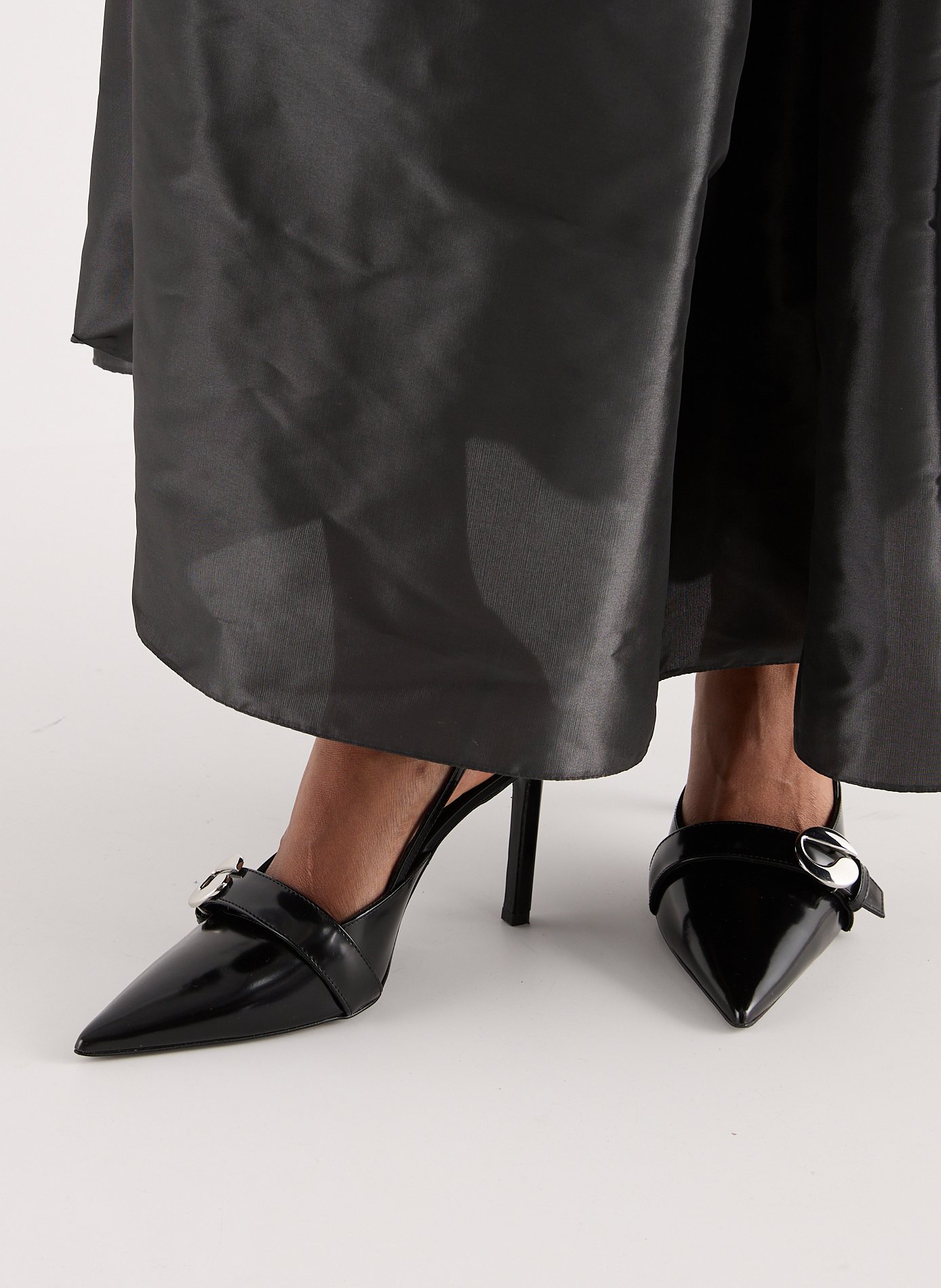 Belt leather pumps COPERNI Black