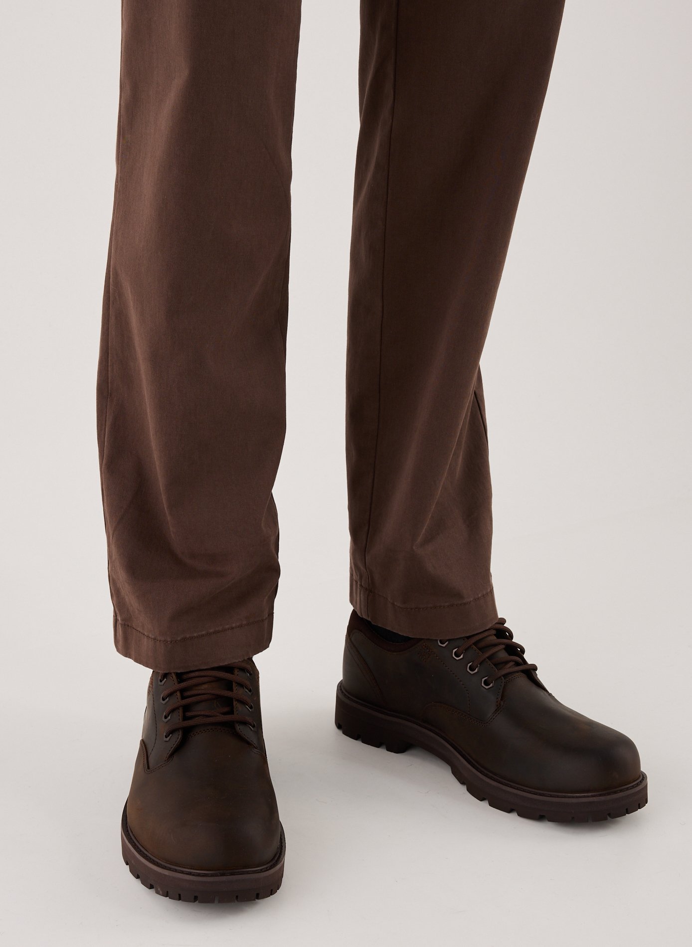 Calfskin leather lace-up loafers TIMBERLAND Brown