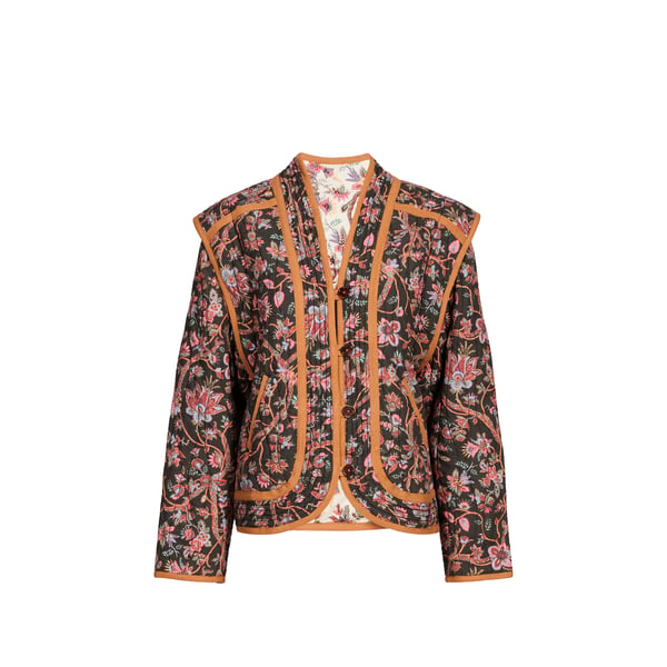 Veste aspect fleuri réversible Veste aspect fleuri réversible