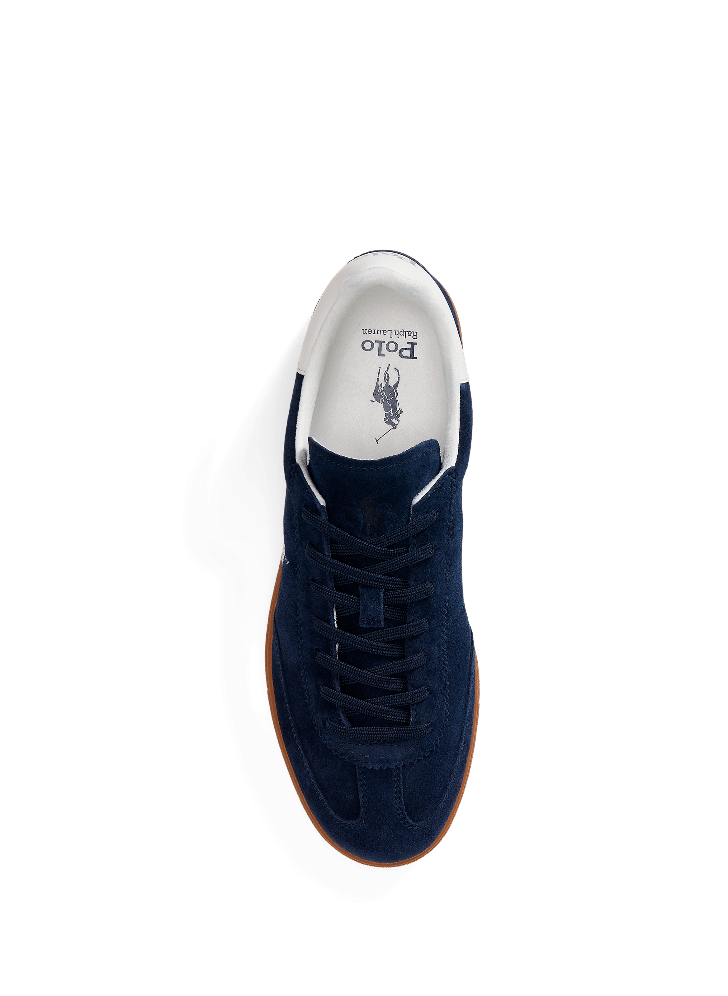 Suede and Leather Mixed Material Sneakers POLO RALPH LAUREN Blue