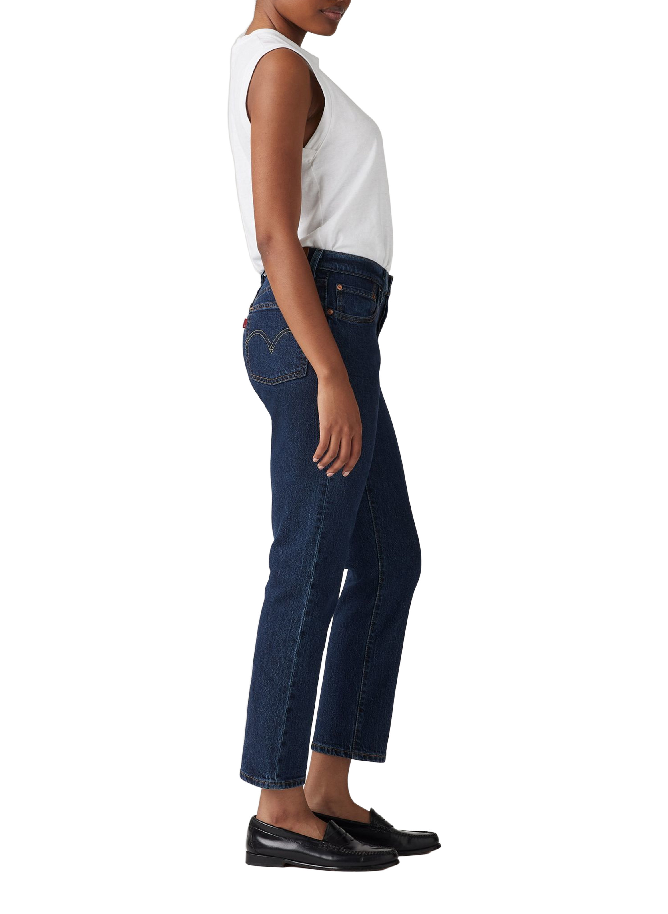 Jean droit en coton mélangé LEVI&#039;S Bleu