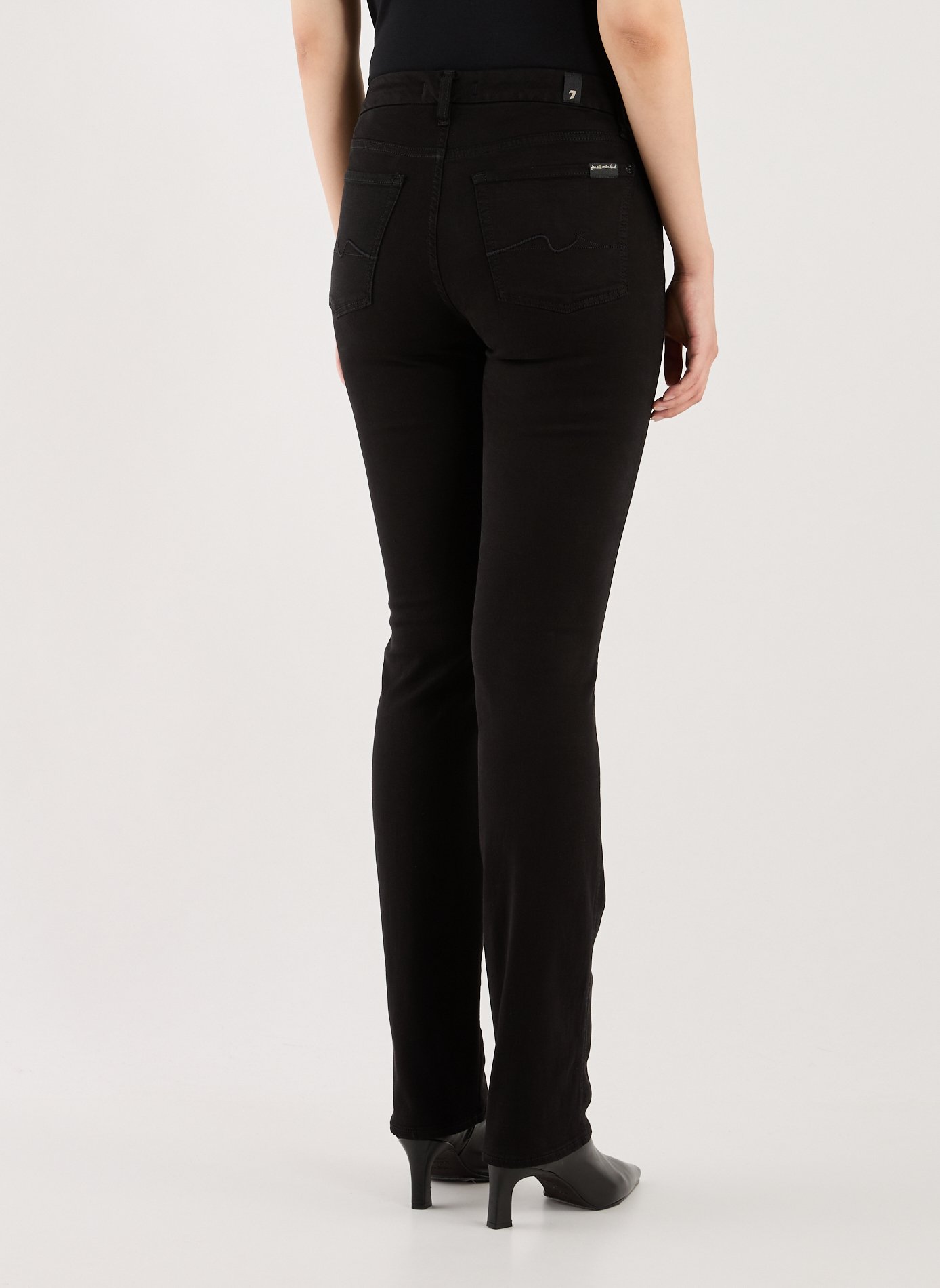 Jean droit  7 FOR ALL MANKIND Noir