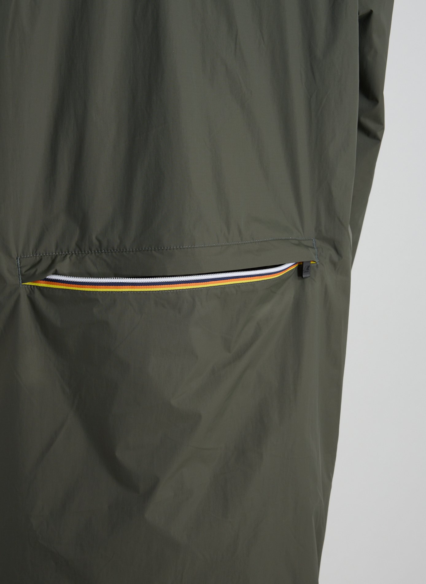 Mid-length waterproof parka K-WAY Khaki