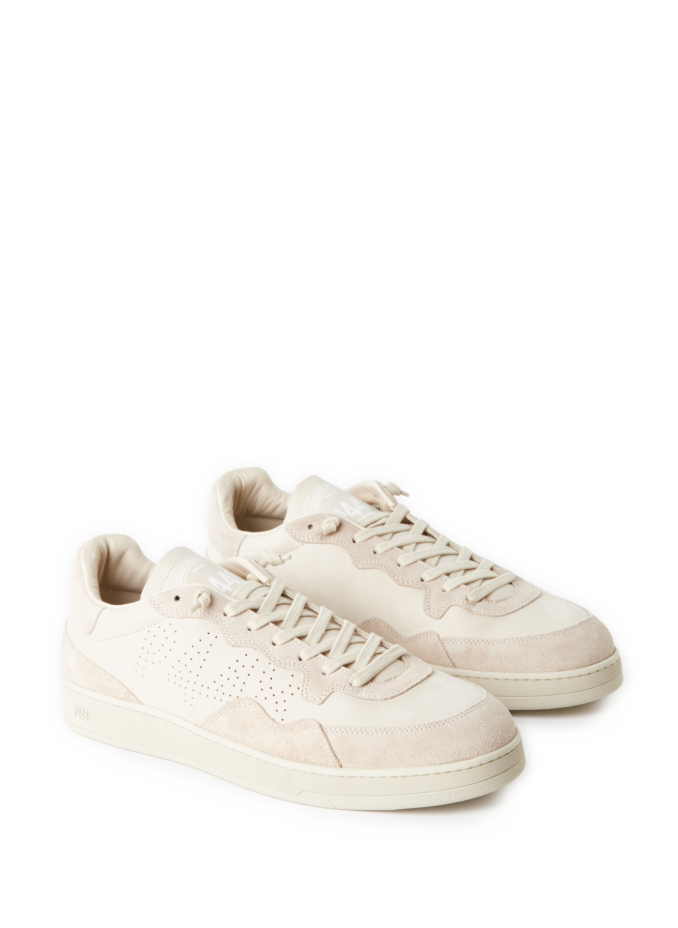 Bi-material sneakers P448 Beige
