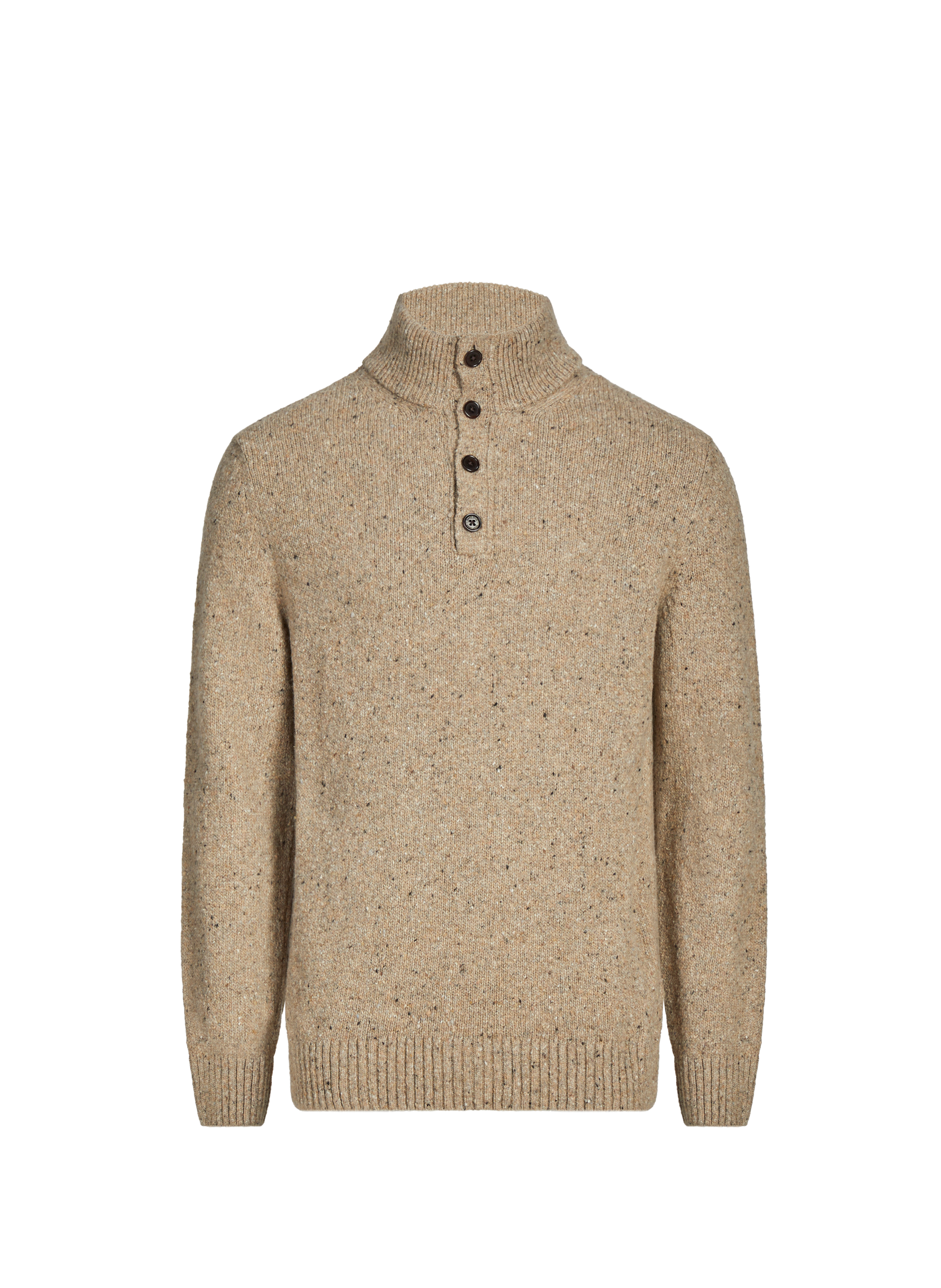 GANT Mixed wool sweatshirt Beige