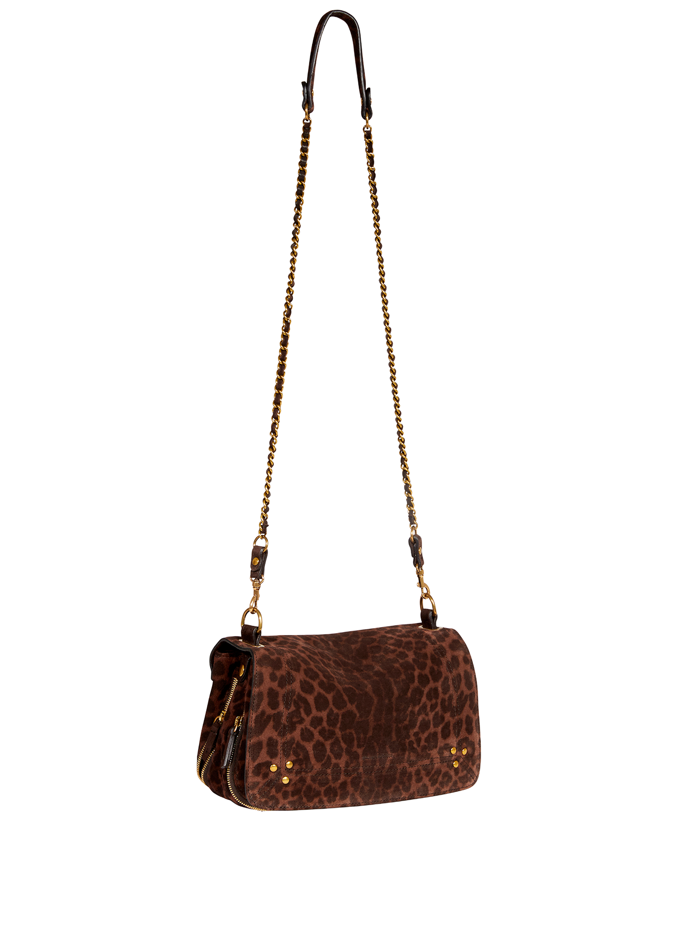 Sac bandoulière imprimé en cuir de veau et chèvre JÉRÔME DREYFUSS Multicolore